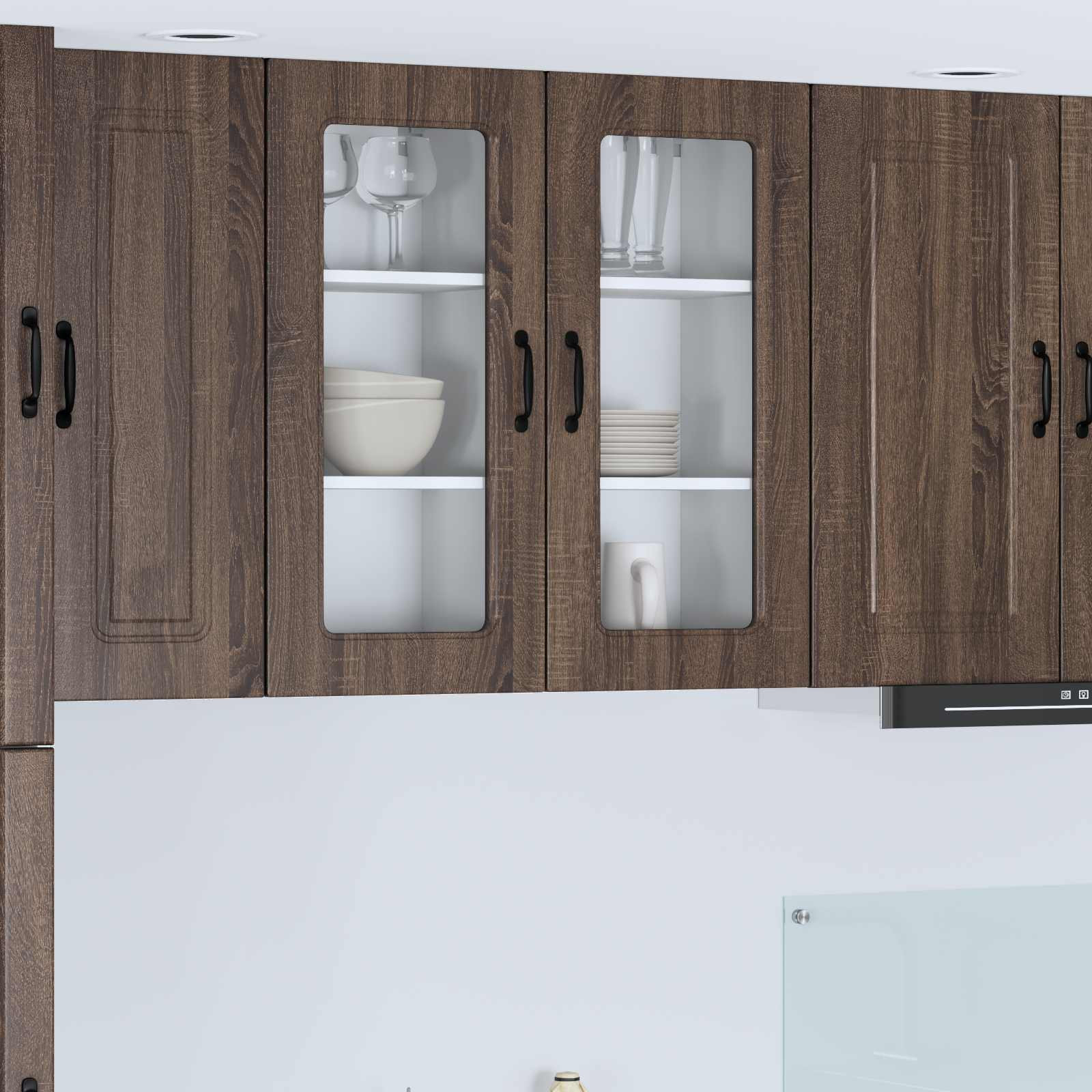vidaXL Geschirrspülerfront Kalmar Braun Eichen-Optik 40 x 31 x 80 cm