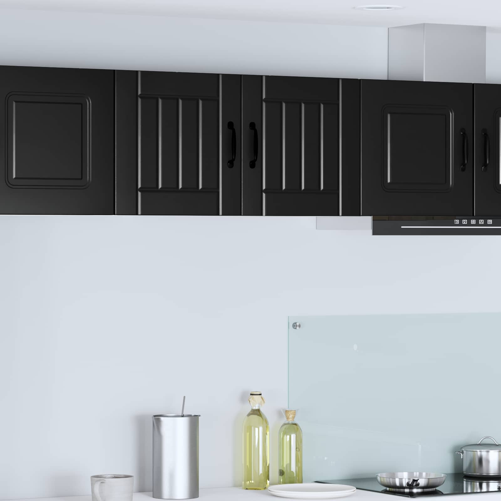 vidaXL Wandschrank LUCCA Schwarz 40 x 31 x 40 cm Holzwerkstoff