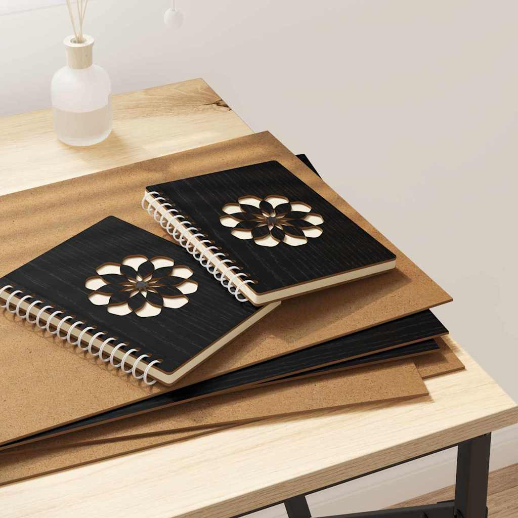 vidaXL Dekoplatten 12 pcs Schwarz Eichen-Optik 30 x 42 x 0,27 cm