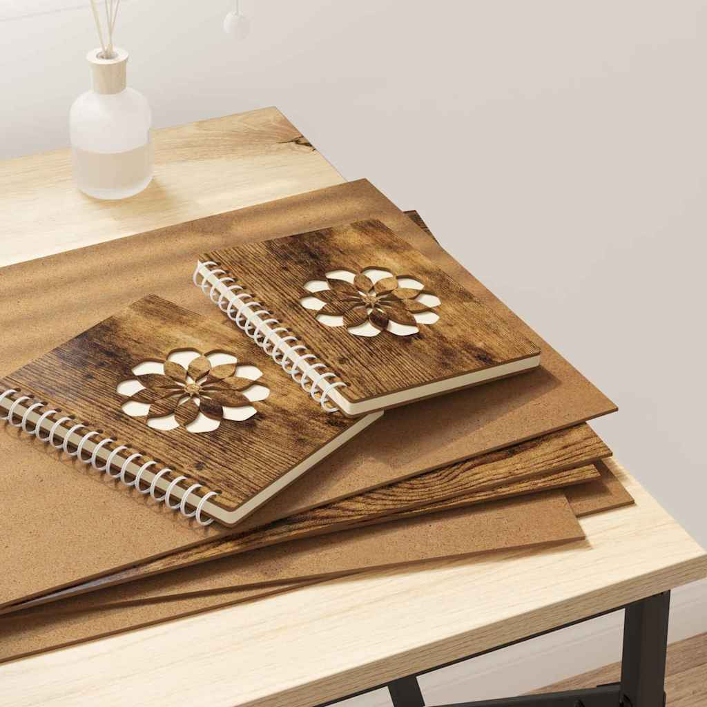 vidaXL Dekoplatten 50 pcs Geräucherte Eiche 30 x 42 x 0,27 cm