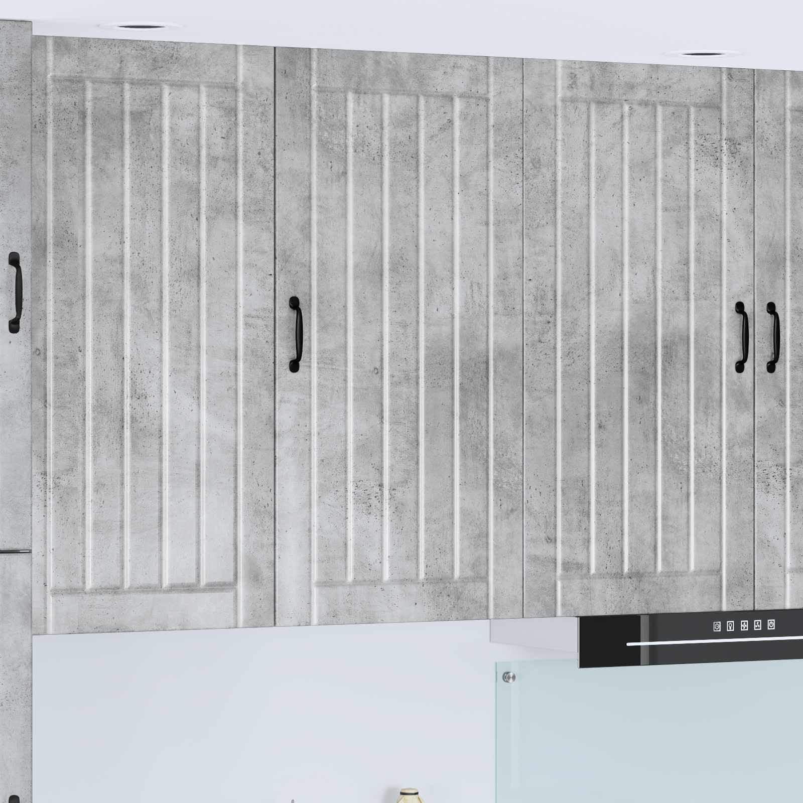 vidaXL Wandschrank LUCCA Betongrau 50 x 31 x 100 cm Holzwerkstoff