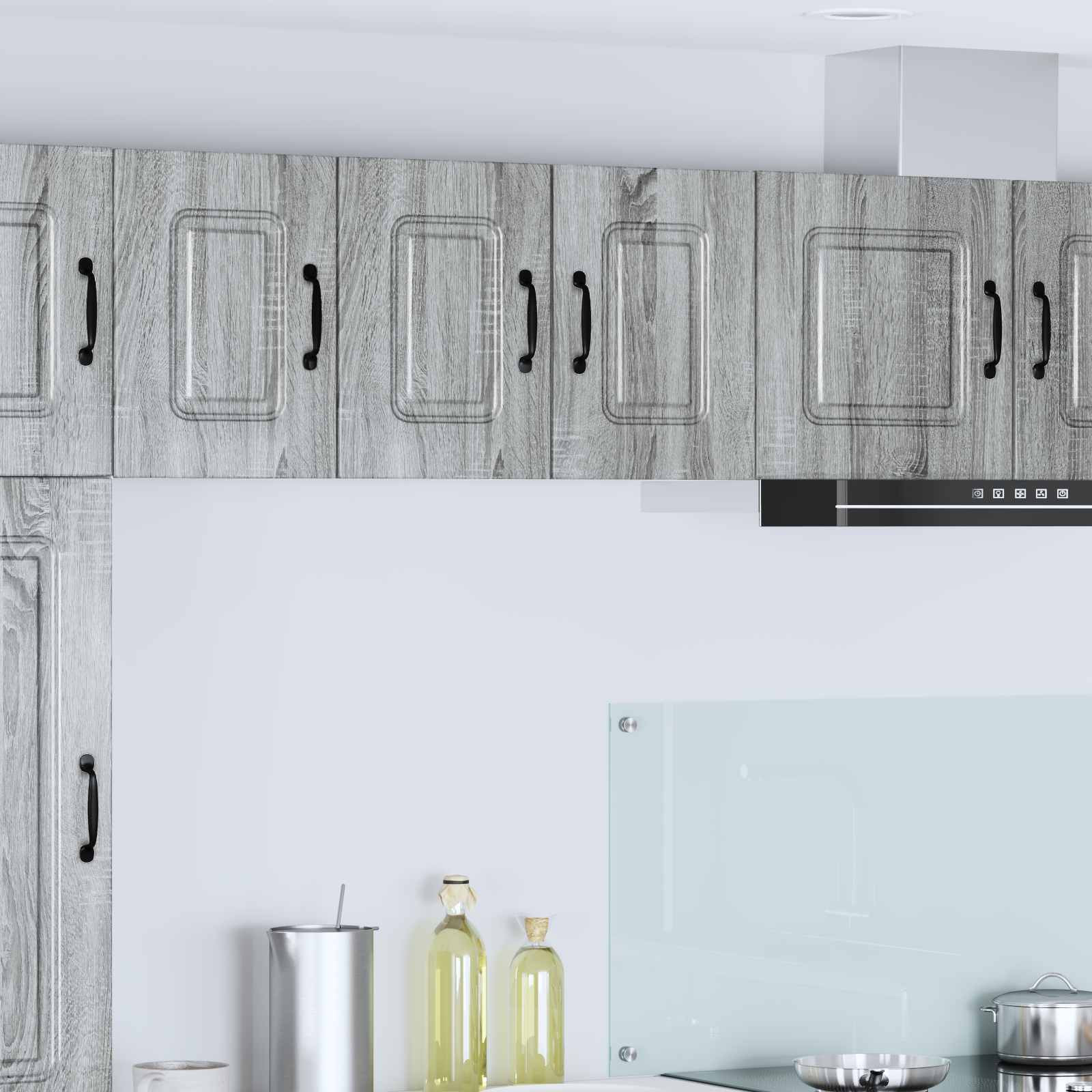 vidaXL Geschirrspülerfront Kalmar 2 pcs Graues Sonoma 30 x 31 x 40 cm