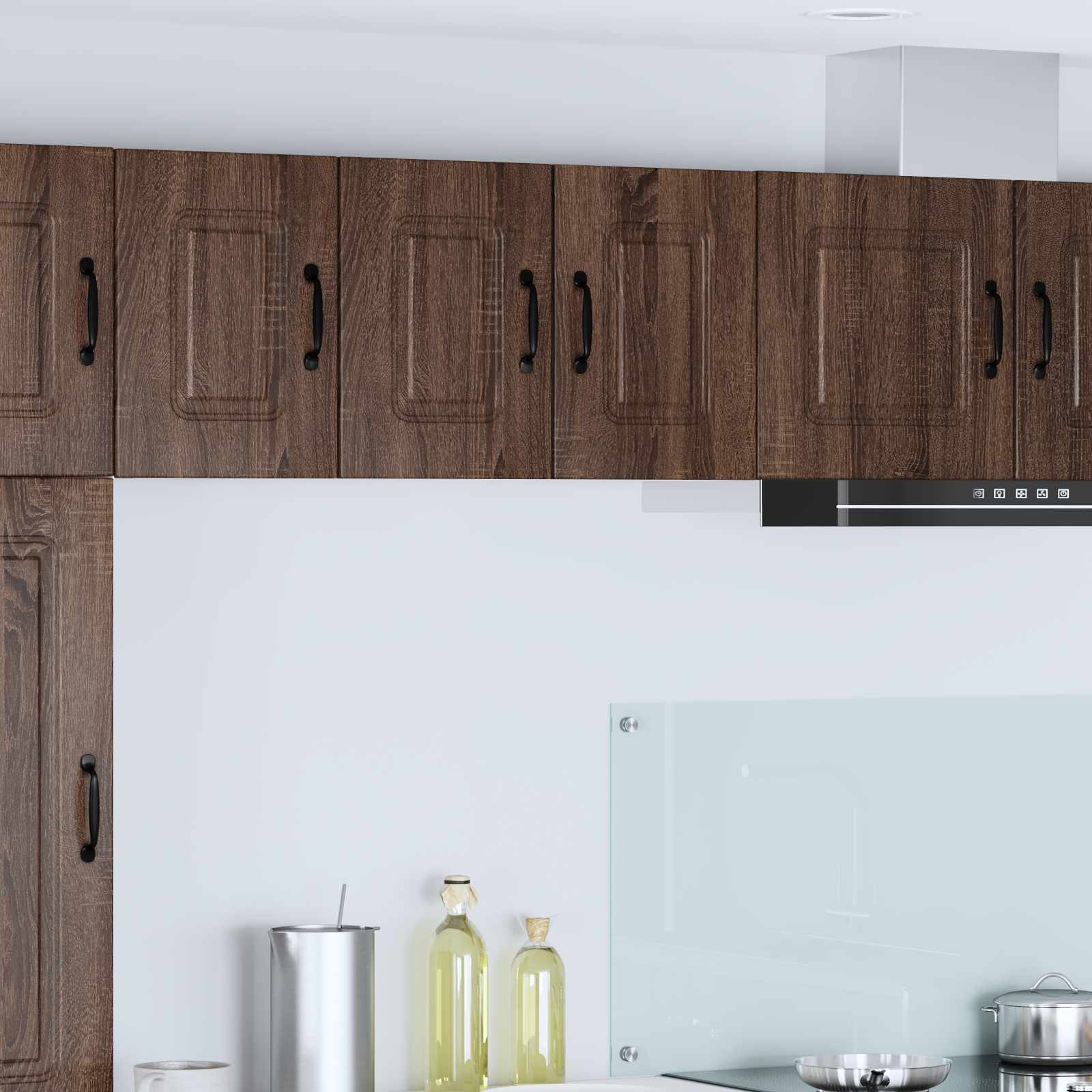 vidaXL Geschirrspülerfront Kalmar 2 pcs Braun Eichen-Optik