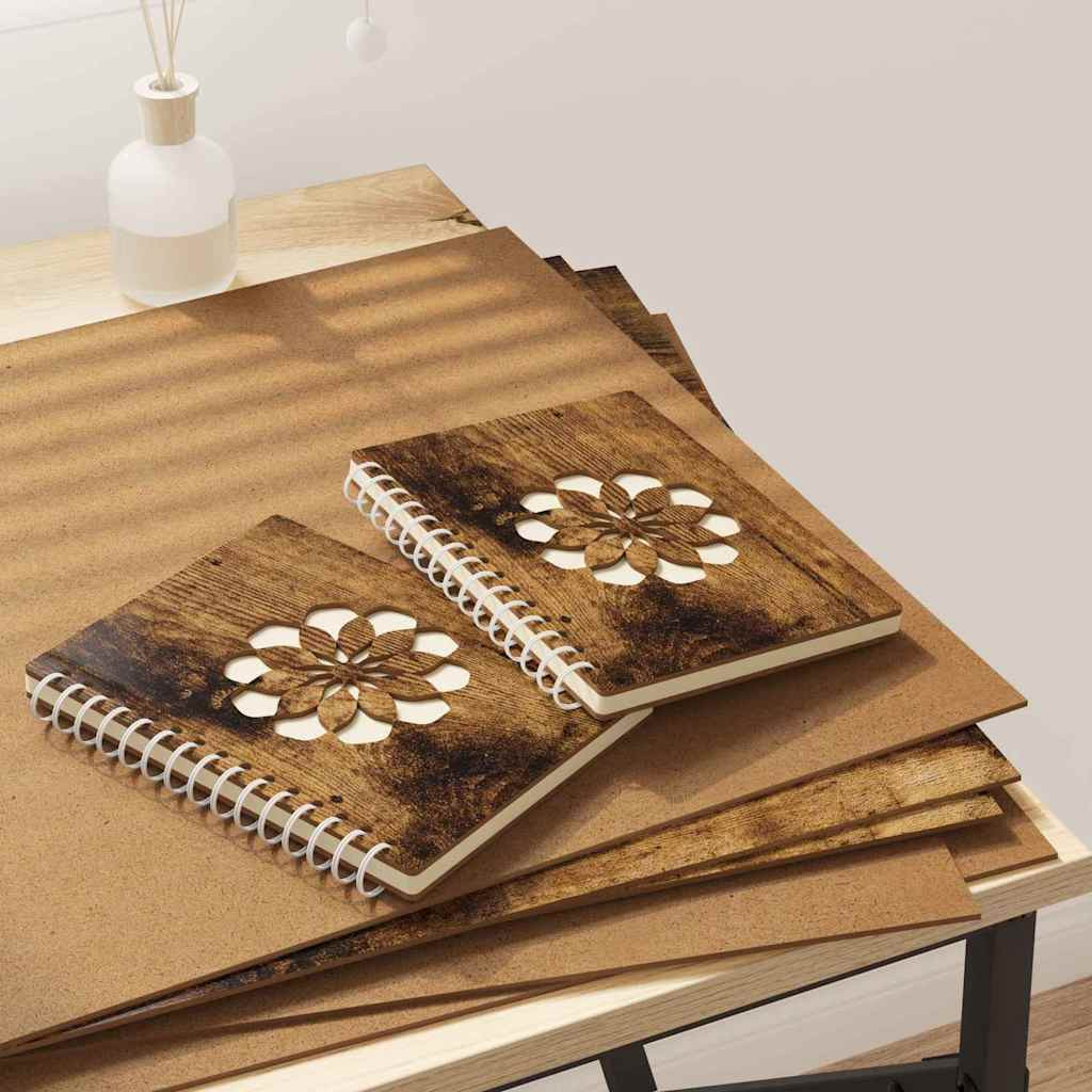 vidaXL Dekoplatten 50 pcs Geräucherte Eiche 40 x 60 x 0.27 cm