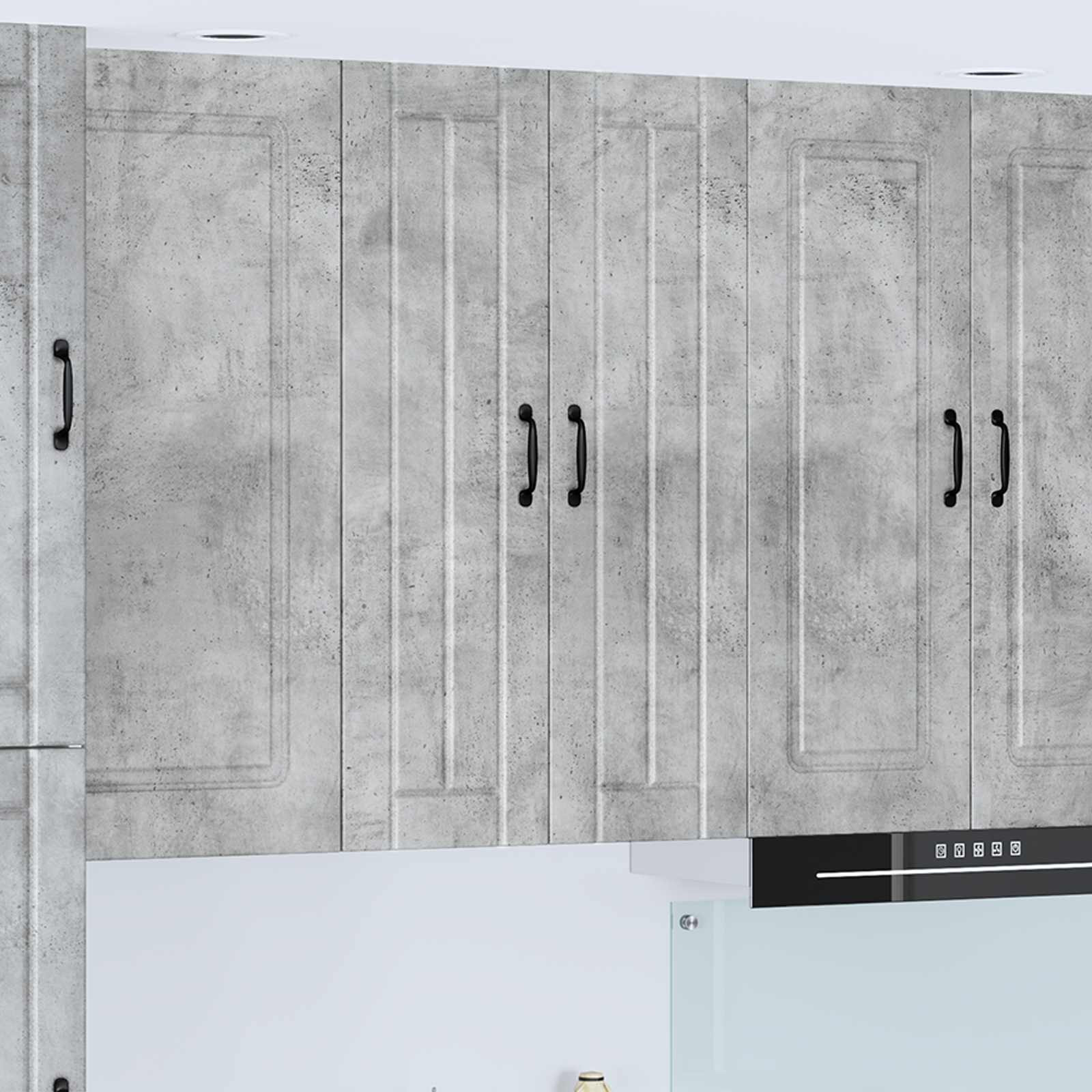 vidaXL Wandschrank LUCCA Betongrau 60 x 31 x 100 cm Holzwerkstoff