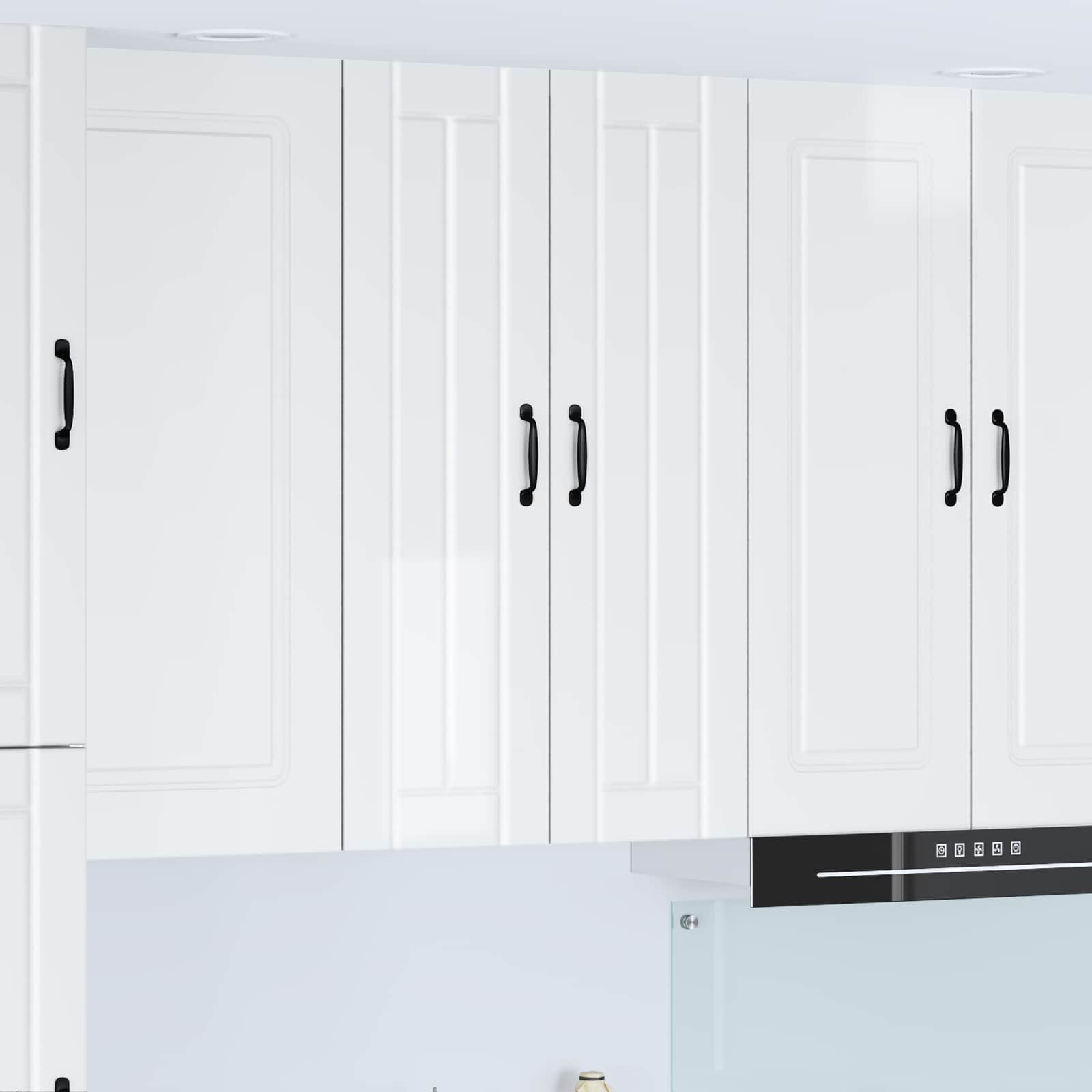 vidaXL Wandschrank LUCCA Hochglanz Weiß 60 x 31 x 100 cm Holzwerkstoff