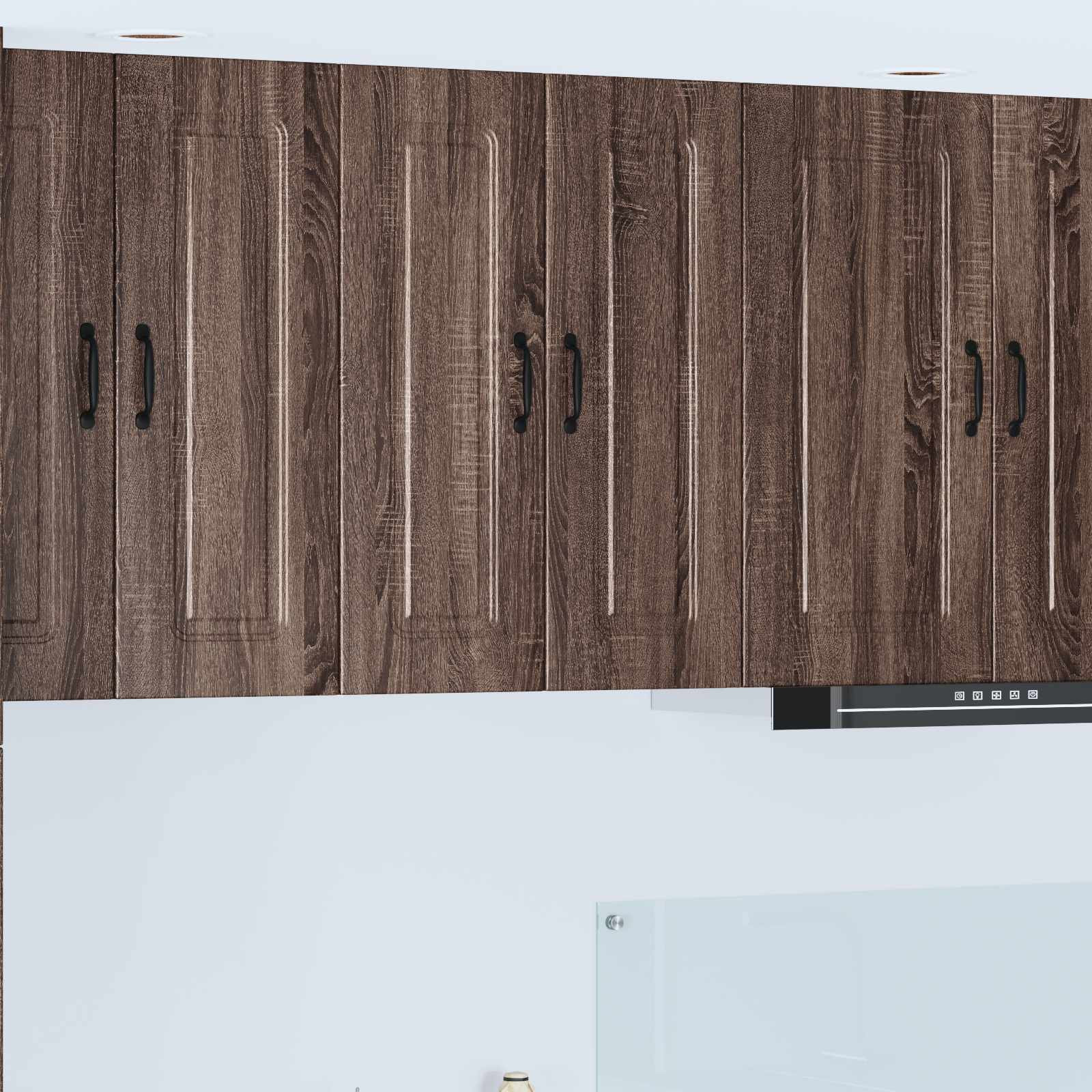 vidaXL Geschirrspülerfront Kalmar 2 pcs Braun Eichen-Optik