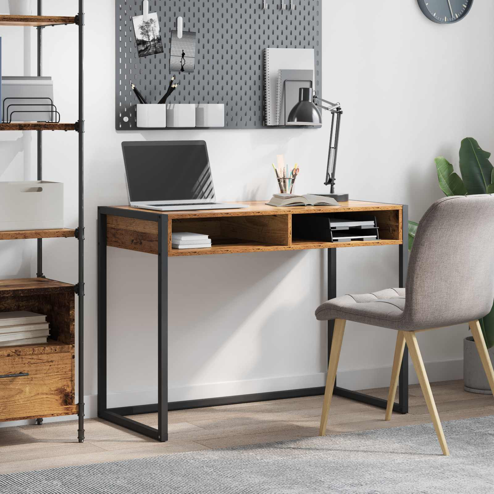 vidaXL Schreibtisch Altholz 100 x 50 x 75 cm Holzwerkstoff