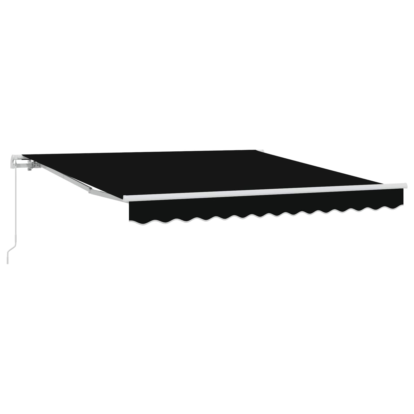 vidaXL Ausziehbare Markise Schwarz 300 x 250 x 165 cm