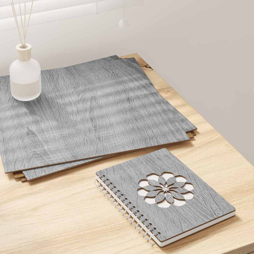 vidaXL Dekoplatten 50 pcs Graues Sonoma 30 x 30 x 0,27 cm