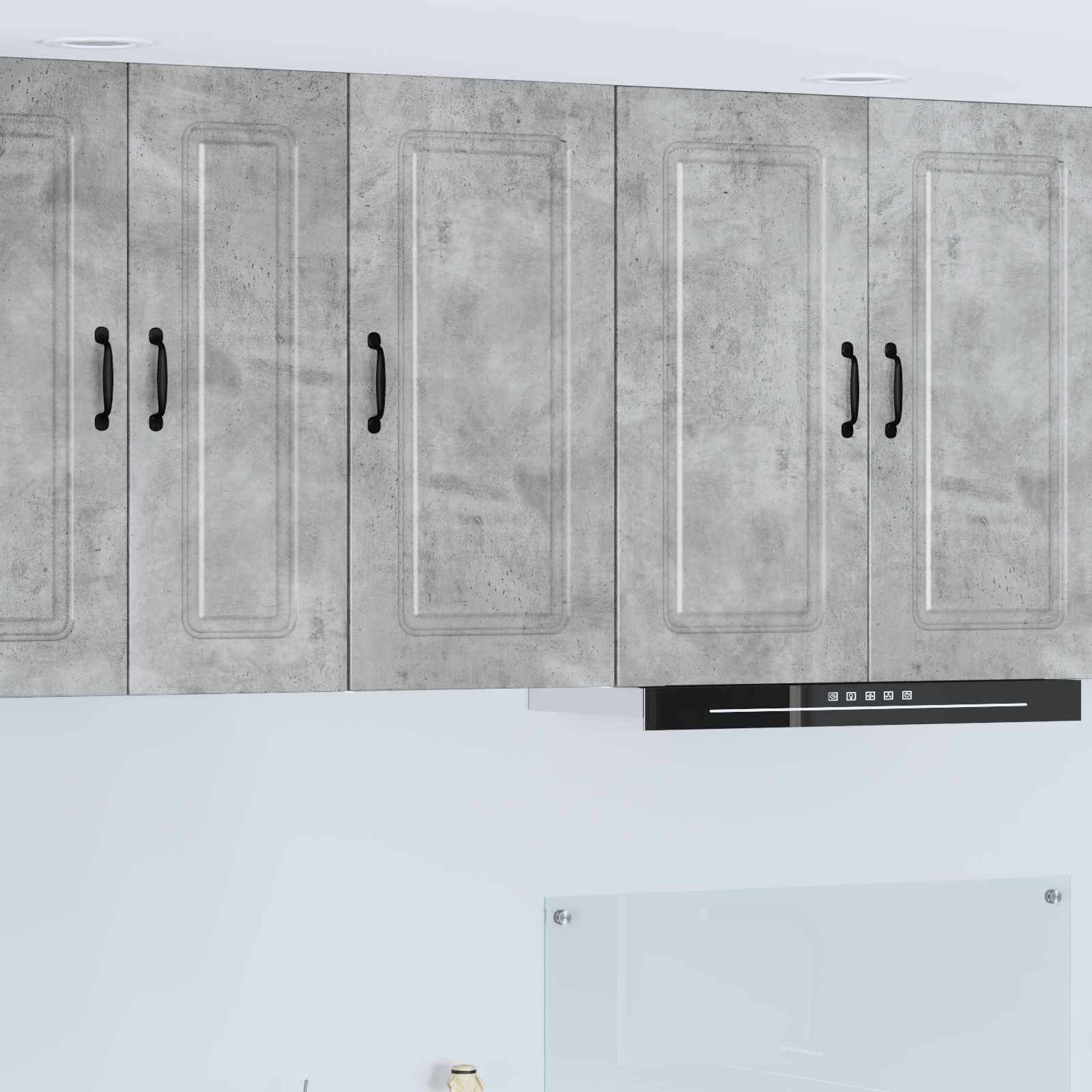 vidaXL Geschirrspülerfront Kalmar Beton Grau 40 x 31 x 80 cm
