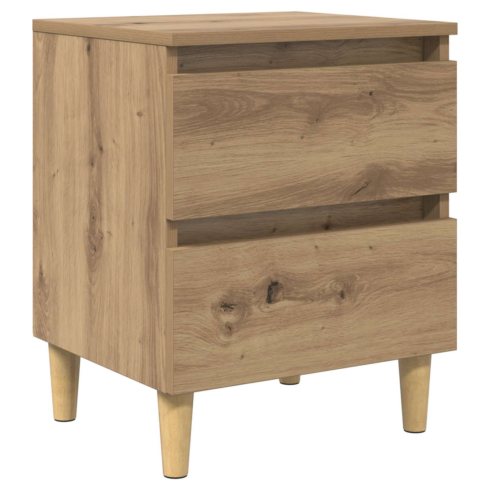 vidaXL Bettschrank Artisan-Eiche 40 x 35 x 50 cm Holzwerkstoff