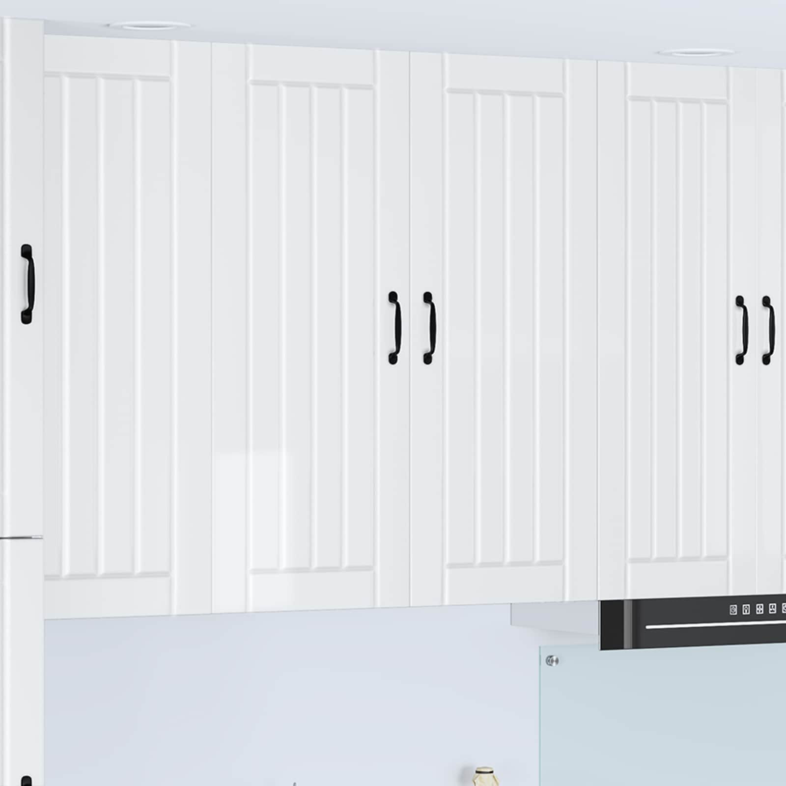 vidaXL Wandschrank LUCCA Hochglanz Weiß 80 x 31 x 100 cm Holzwerkstoff