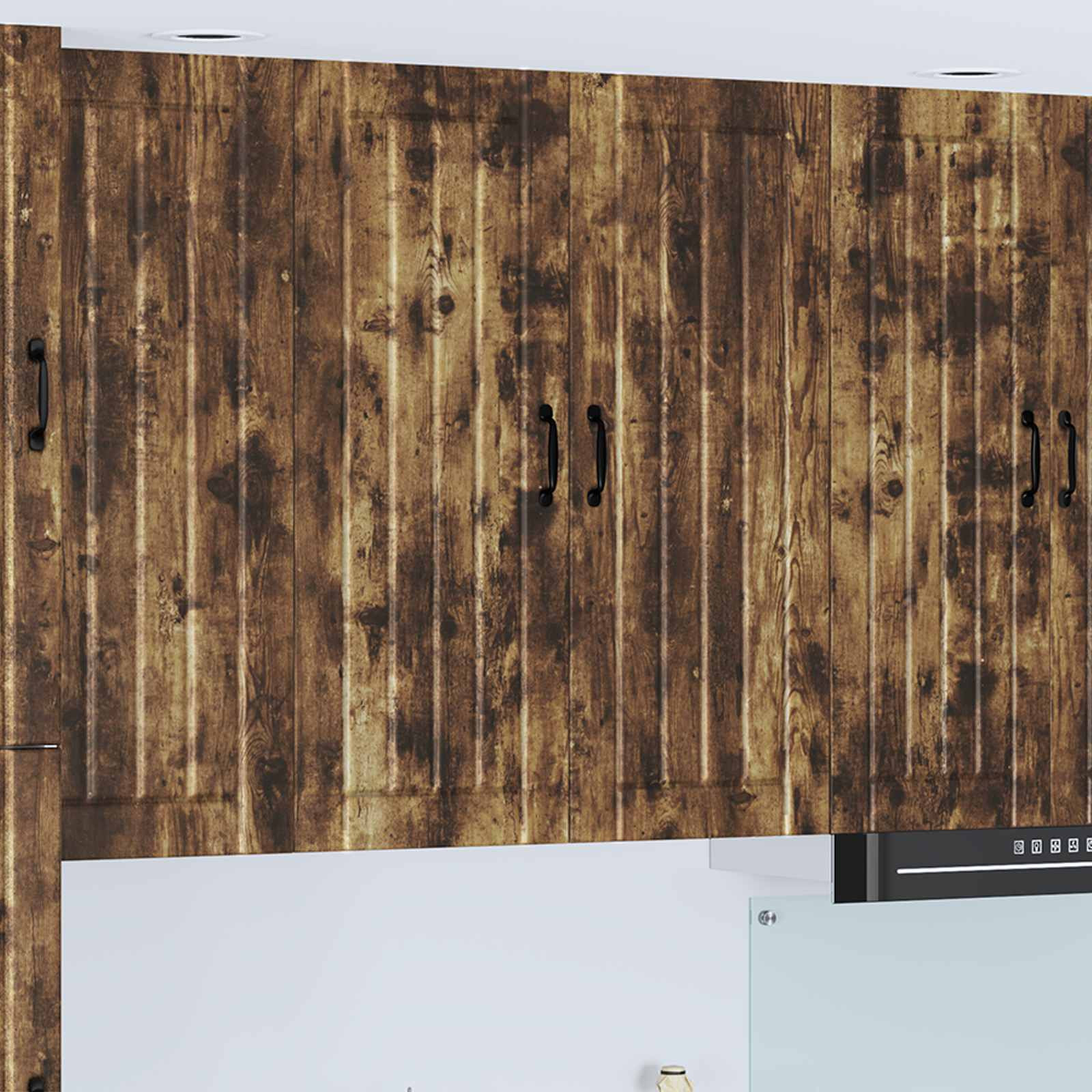 vidaXL Wandschrank LUCCA Geräucherte Eiche 80 x 31 x 100 cm