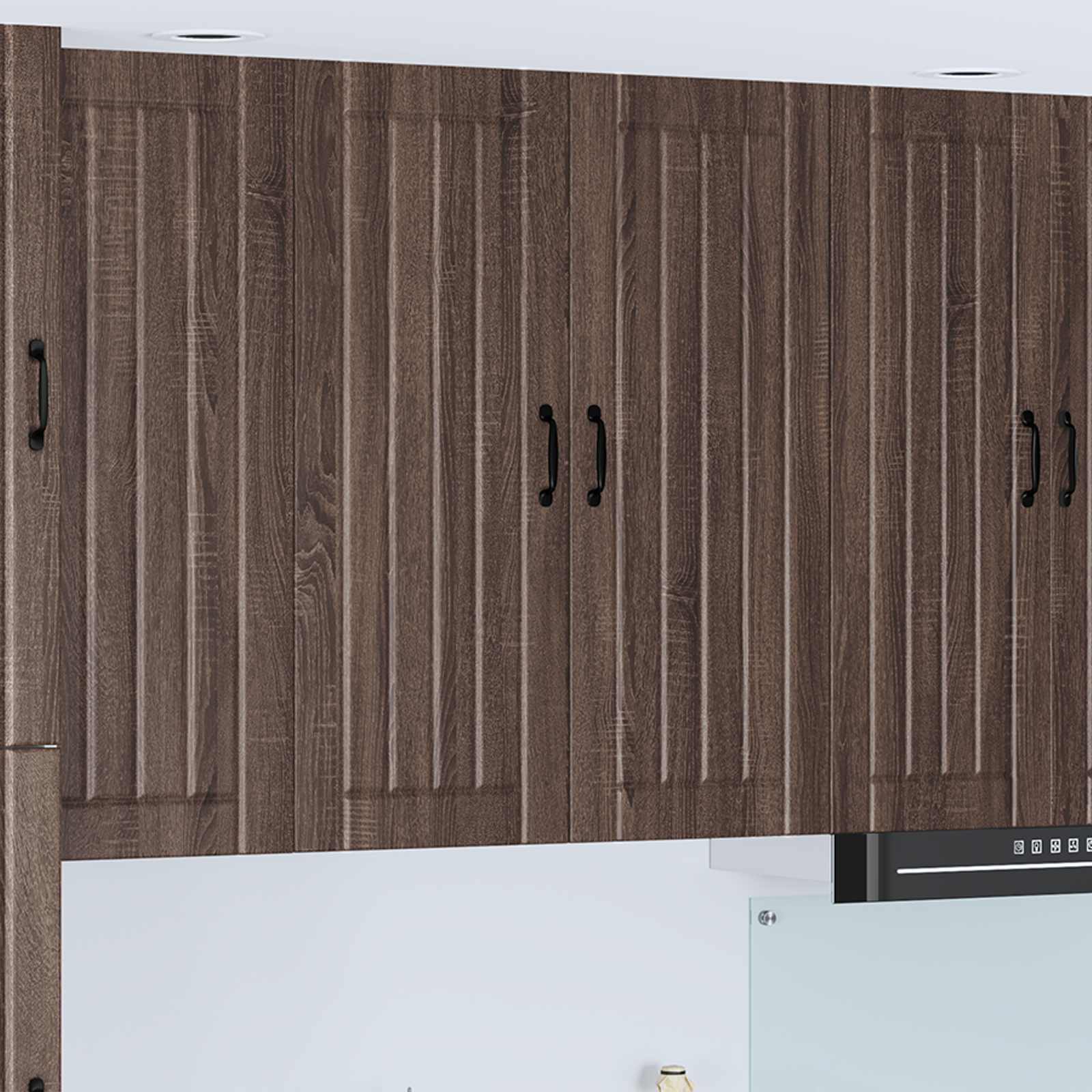 vidaXL Wandschrank LUCCA Brauneiche 80 x 31 x 100 cm Holzwerkstoff