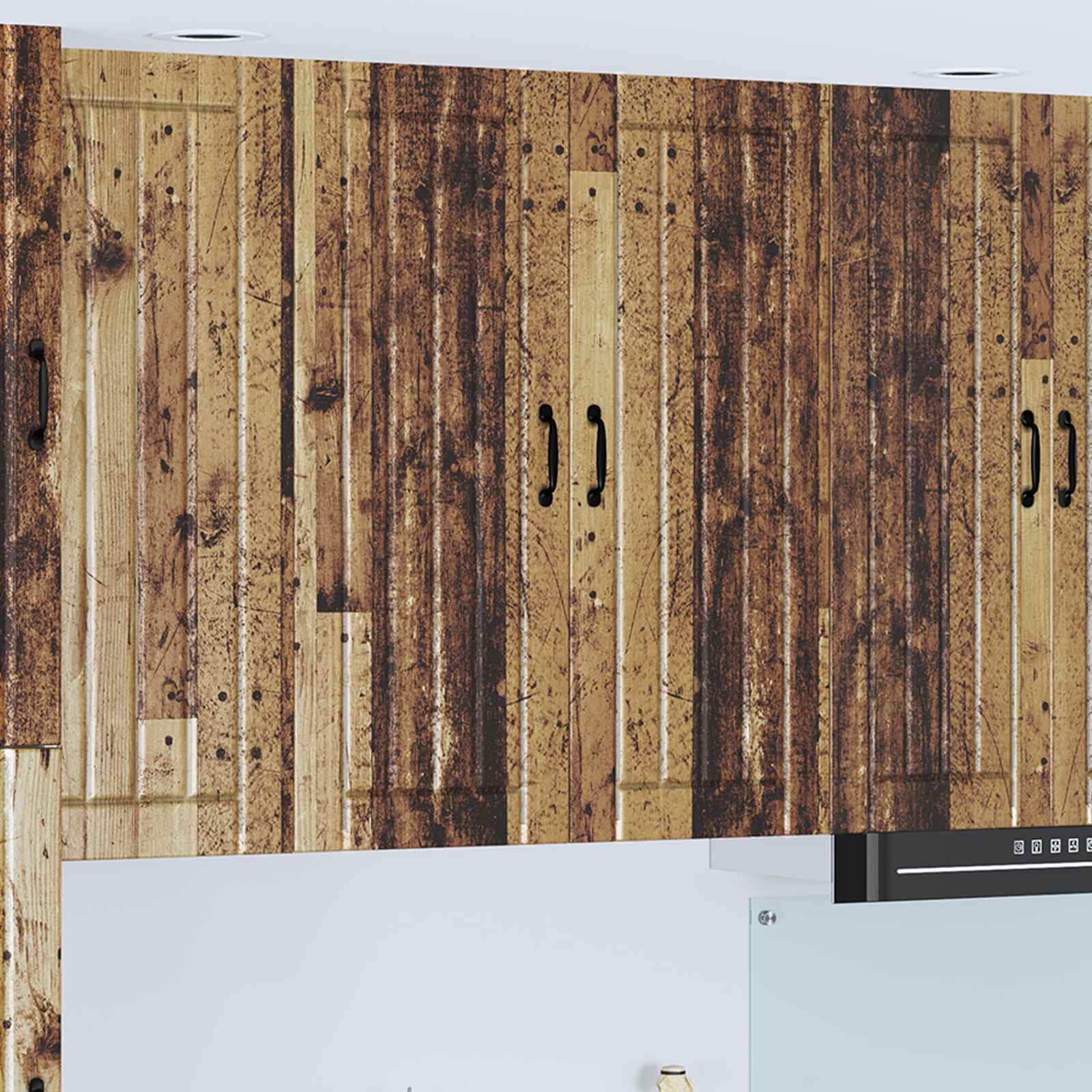 vidaXL Wandschrank LUCCA Altholz 80 x 31 x 100 cm Holzwerkstoff