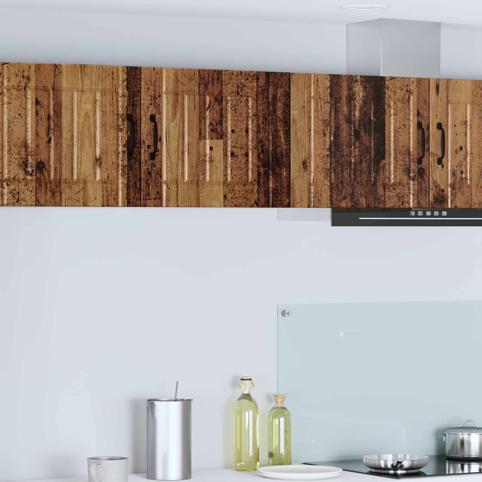 vidaXL Wandschrank LUCCA 2 pcs Altholz 50 x 31 x 40 cm Holzwerkstoff