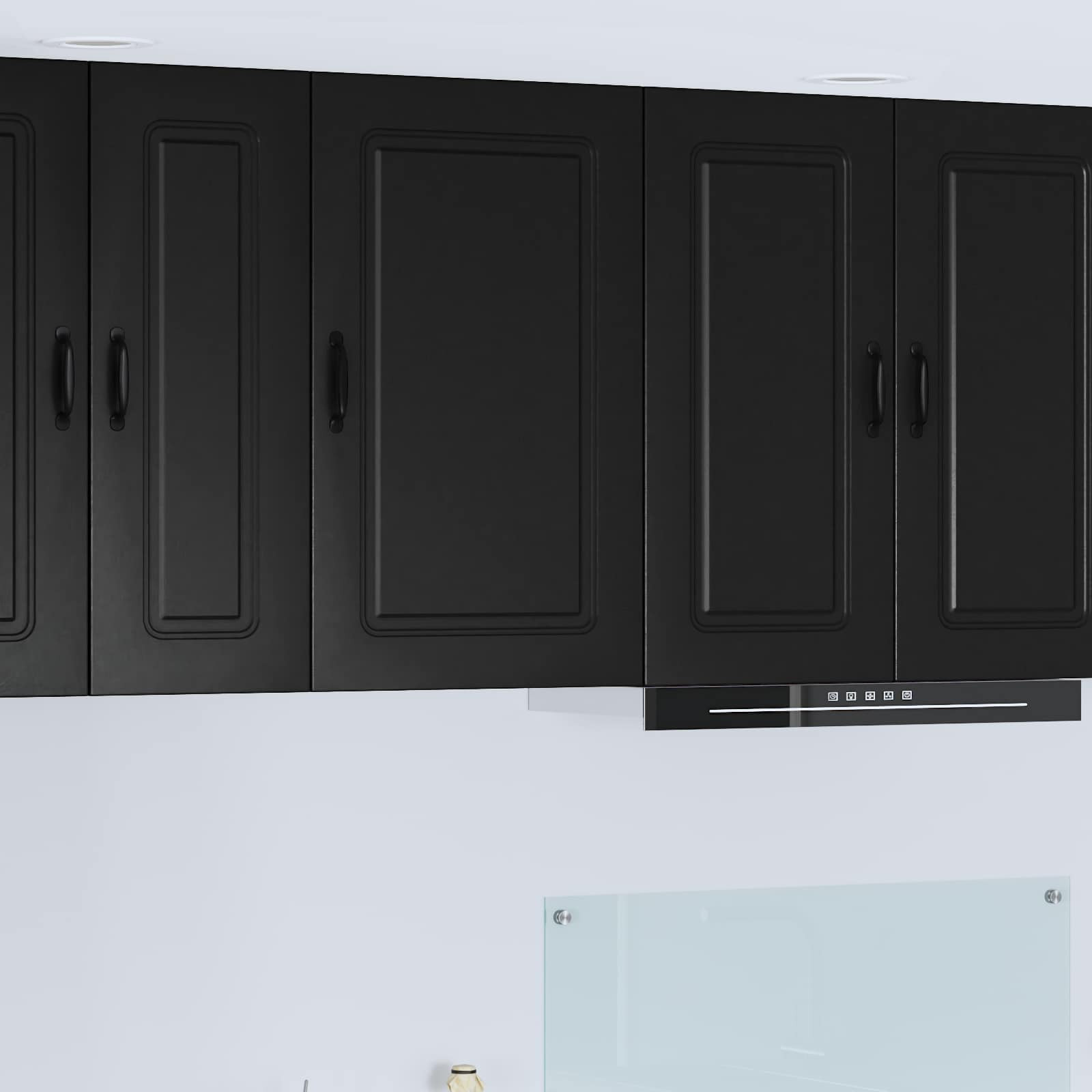 vidaXL Geschirrspülerfront Kalmar Schwarz 50 x 31 x 80 cm