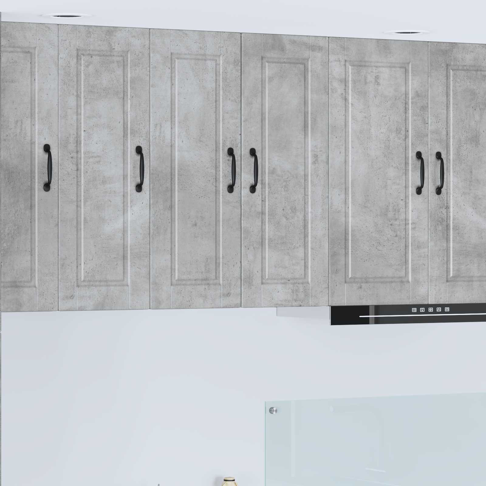 vidaXL Wandschrank PORTO Beton Grau 30 x 31 x 80 cm Holzwerkstoff