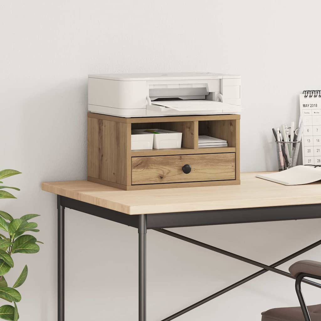 vidaXL Druckerständer Artisan-Eiche 40 x 32 x 24 cm Holzwerkstoff