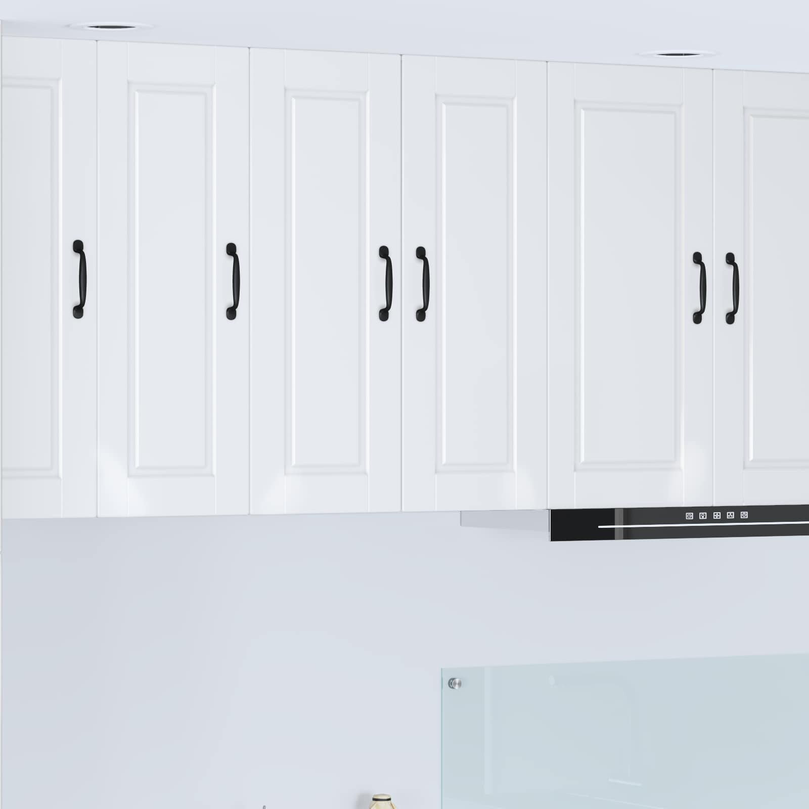 vidaXL Wandschrank PORTO Hochglanz Weiß 30 x 31 x 80 cm Holzwerkstoff