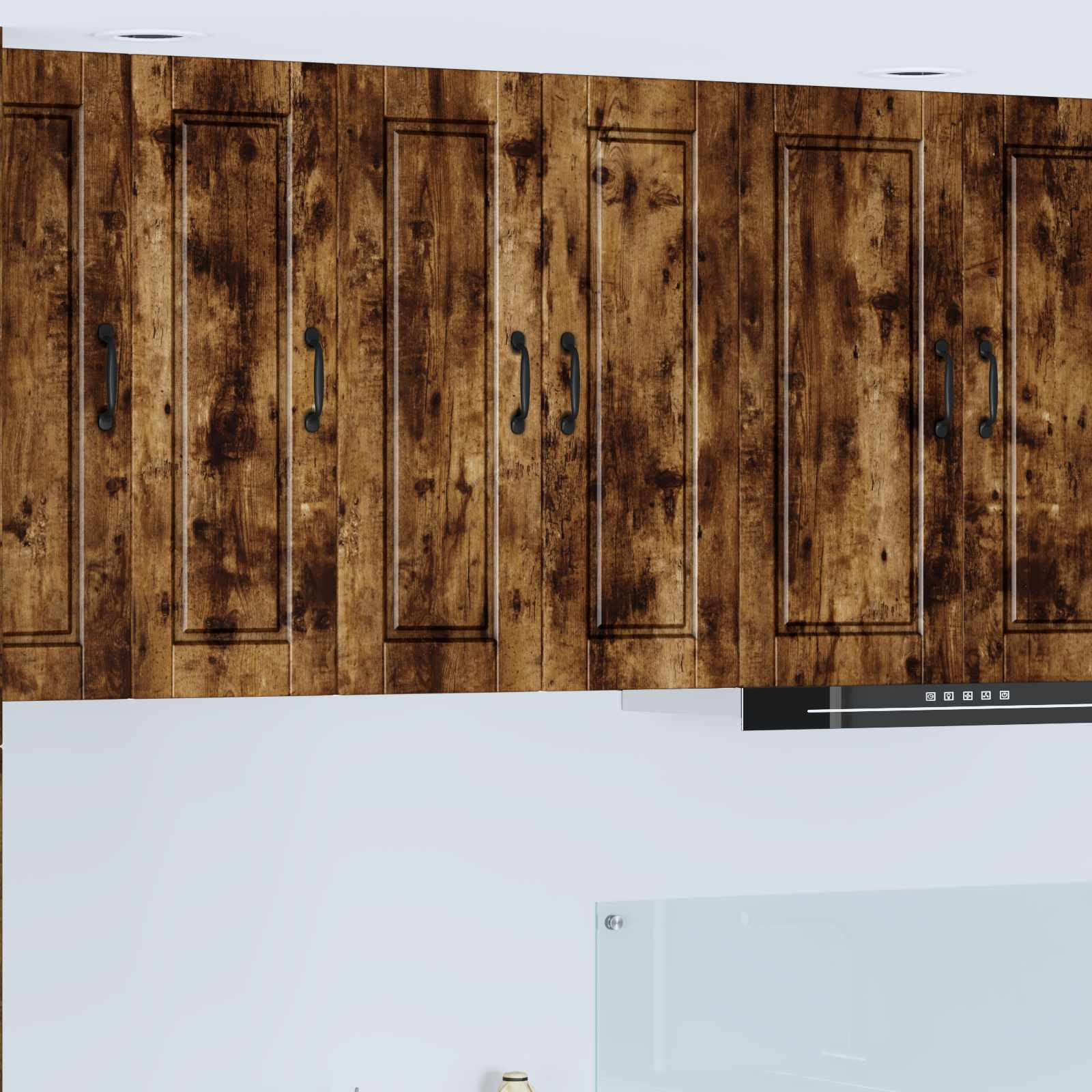 vidaXL Wandschrank PORTO 2 pcs Geräucherte Eiche 30 x 31 x 80 cm