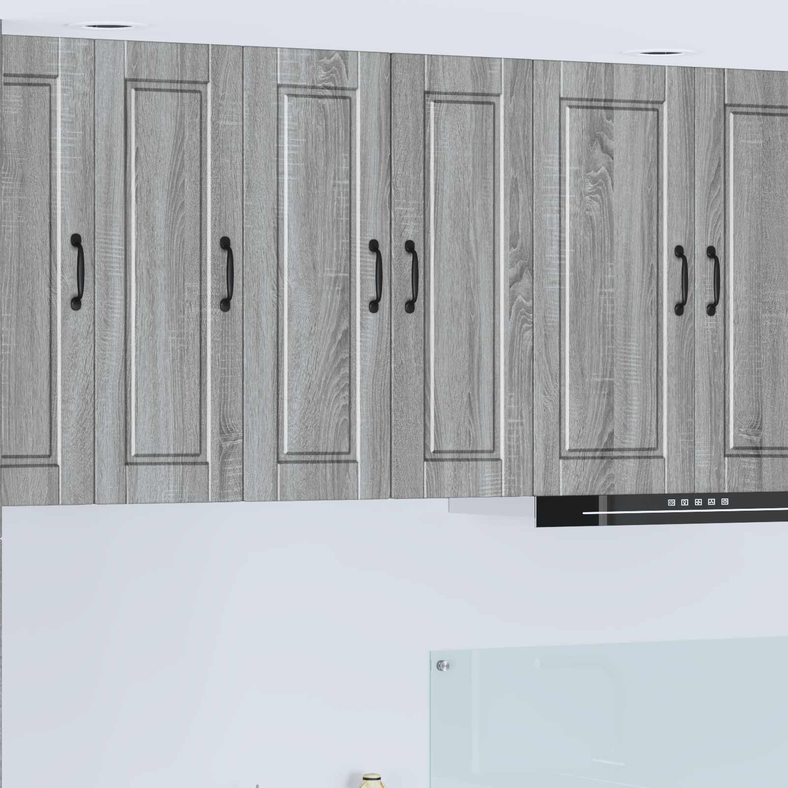 vidaXL Wandschrank PORTO 2 pcs Graues Sonoma 30 x 31 x 80 cm