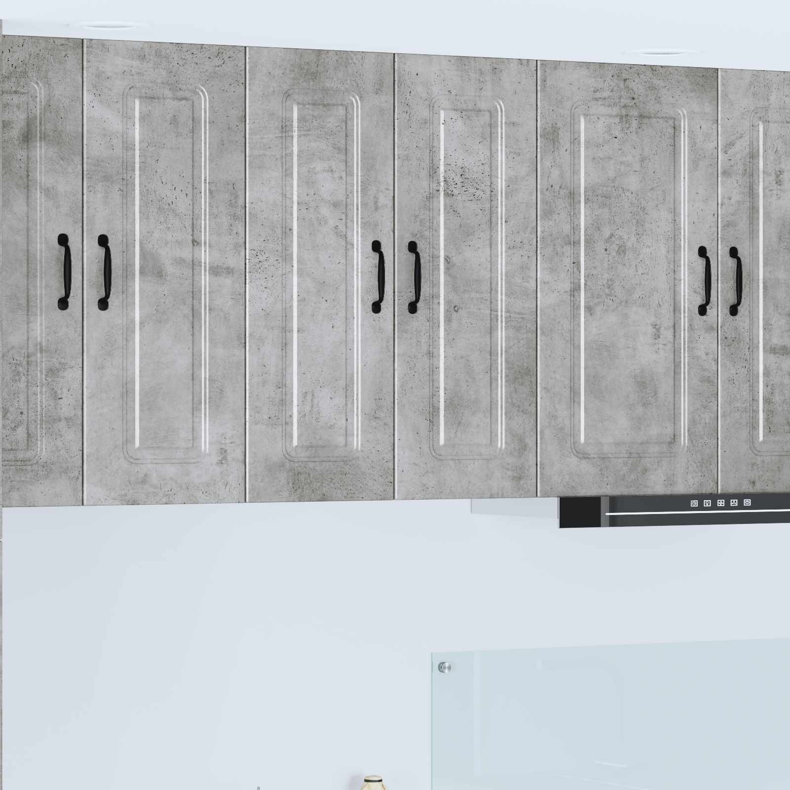 vidaXL Geschirrspülerfront Kalmar Beton Grau 60 x 31 x 80 cm
