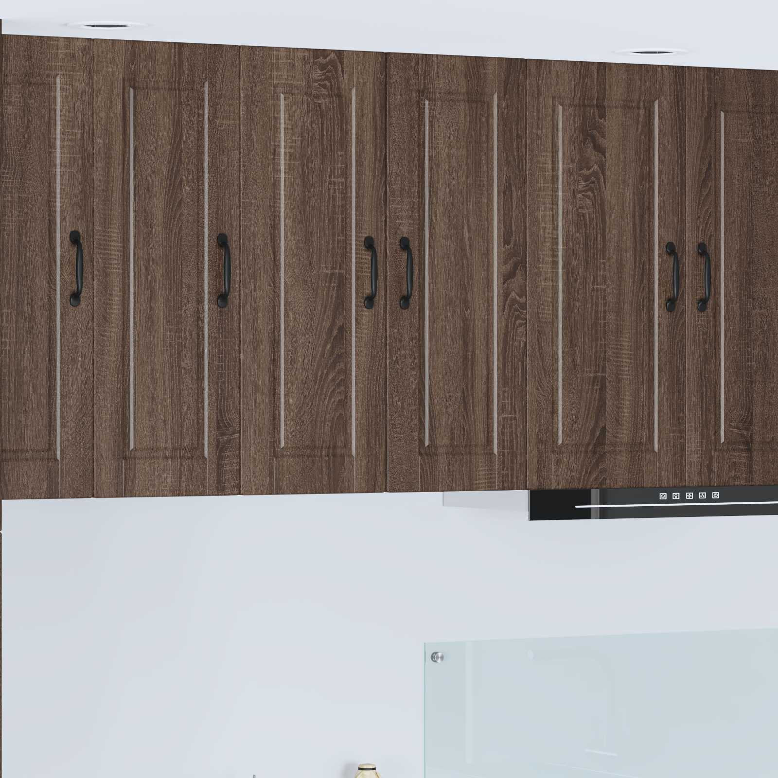 vidaXL Wandschrank PORTO 2 pcs Braun Eichen-Optik 30 x 31 x 80 cm