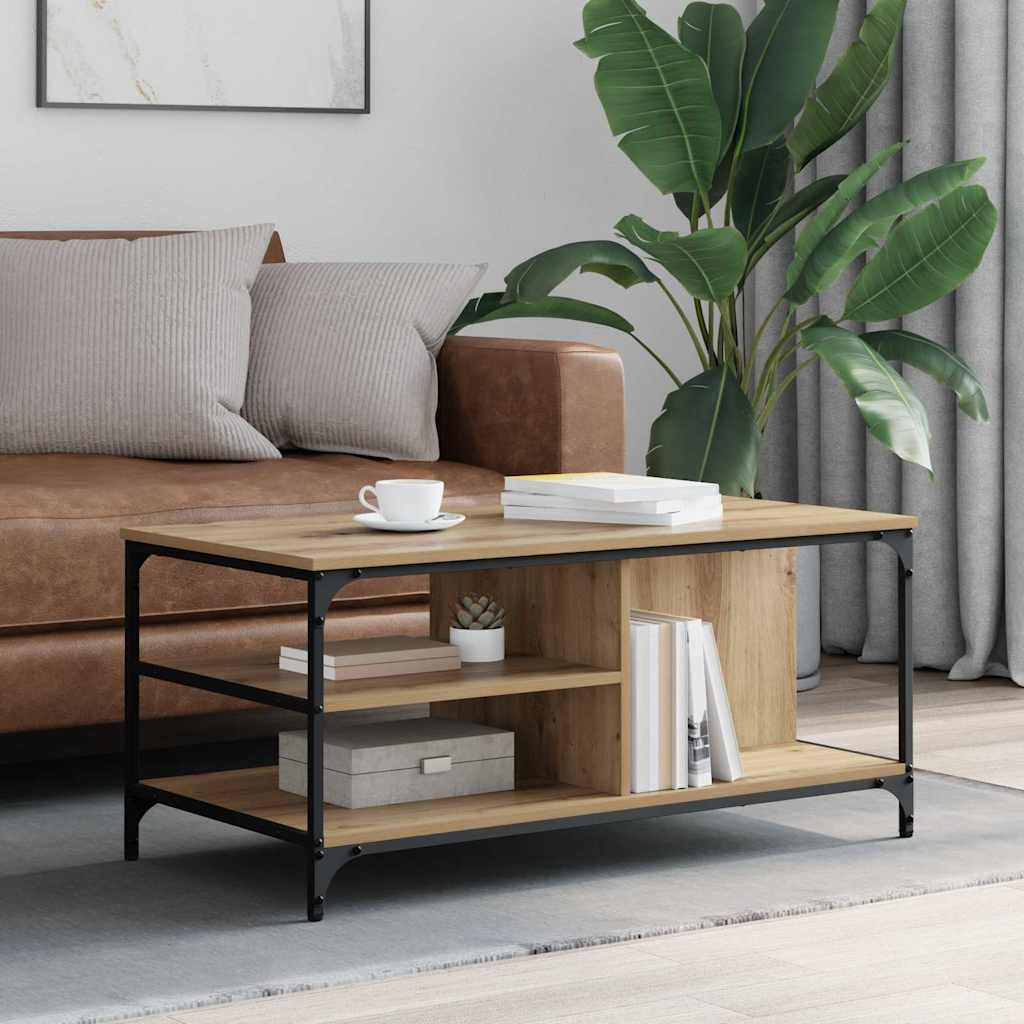 vidaXL Couchtisch Artisan-Eiche 100 x 50 x 45 cm Holzwerkstoff