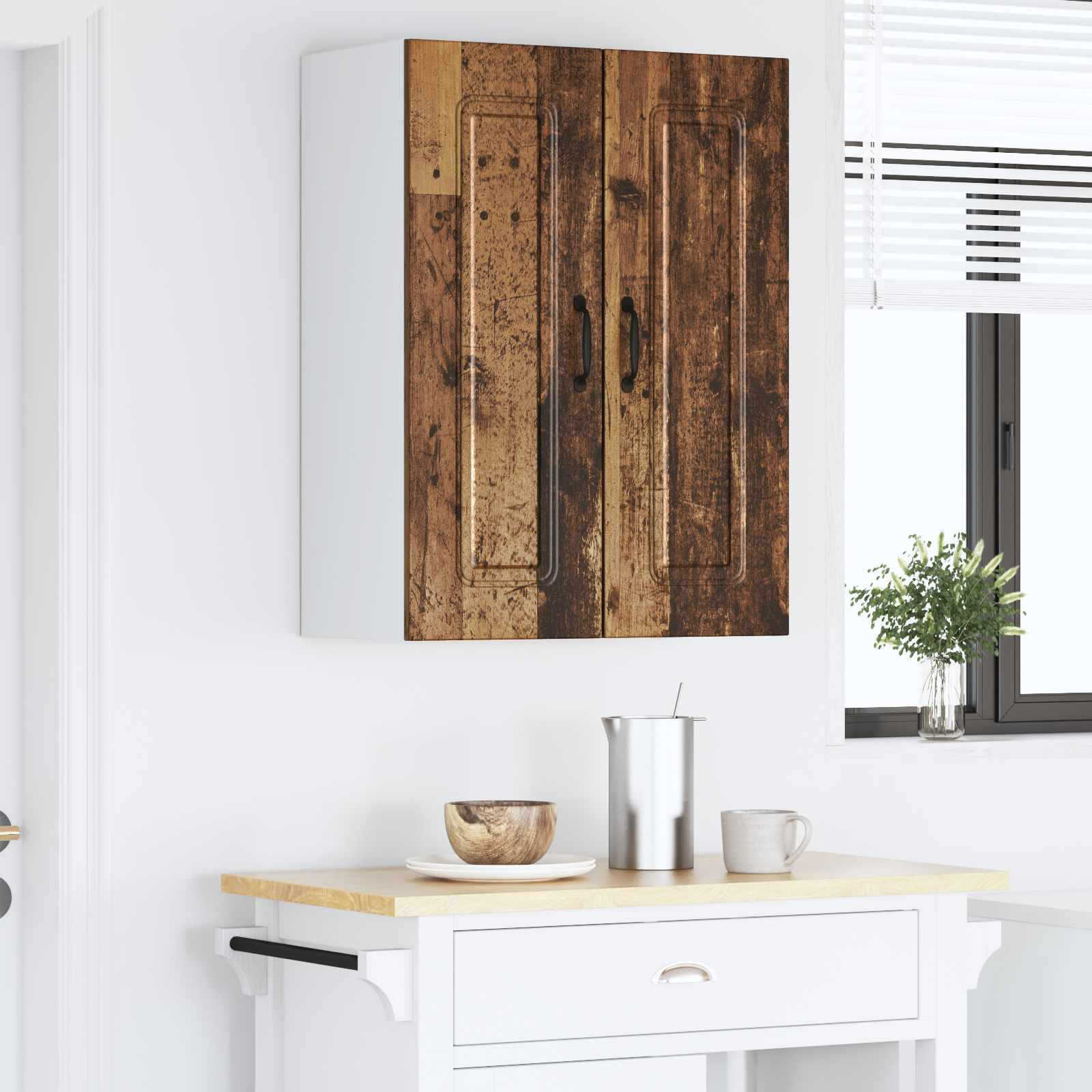 vidaXL Geschirrspülerfront Kalmar Altholz 60 x 31 x 80 cm