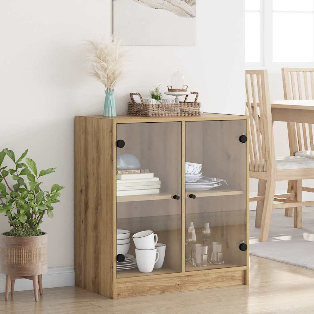 vidaXL Seitenschrank Artisan-Eiche 68 x 37 x 75,5 cm Holzwerkstoff