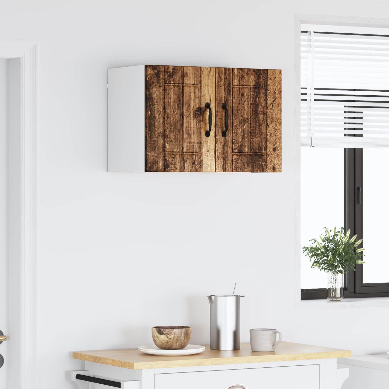 vidaXL Wandschrank LUCCA Altholz 60 x 31 x 40 cm Holzwerkstoff