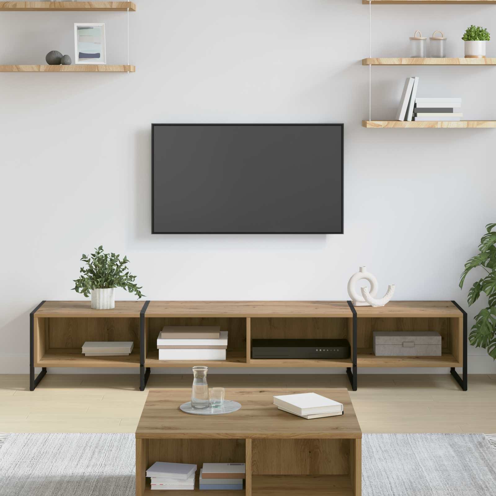 vidaXL TV-Schränk 170,5 x 36 x 30,5 cm Kunsthandwerk Eiche