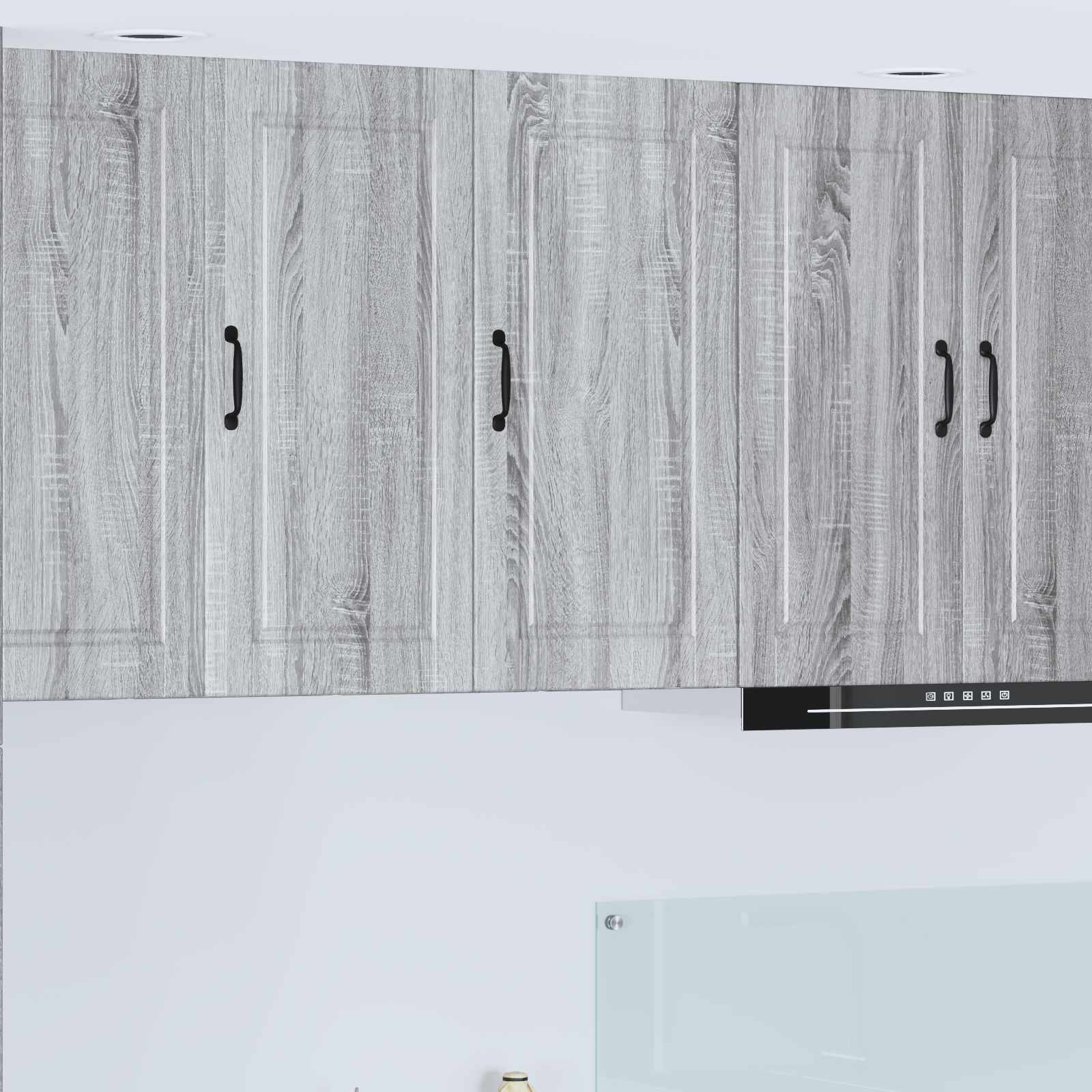 vidaXL Wandschrank PORTO Graues Sonoma 40 x 31 x 80 cm Holzwerkstoff
