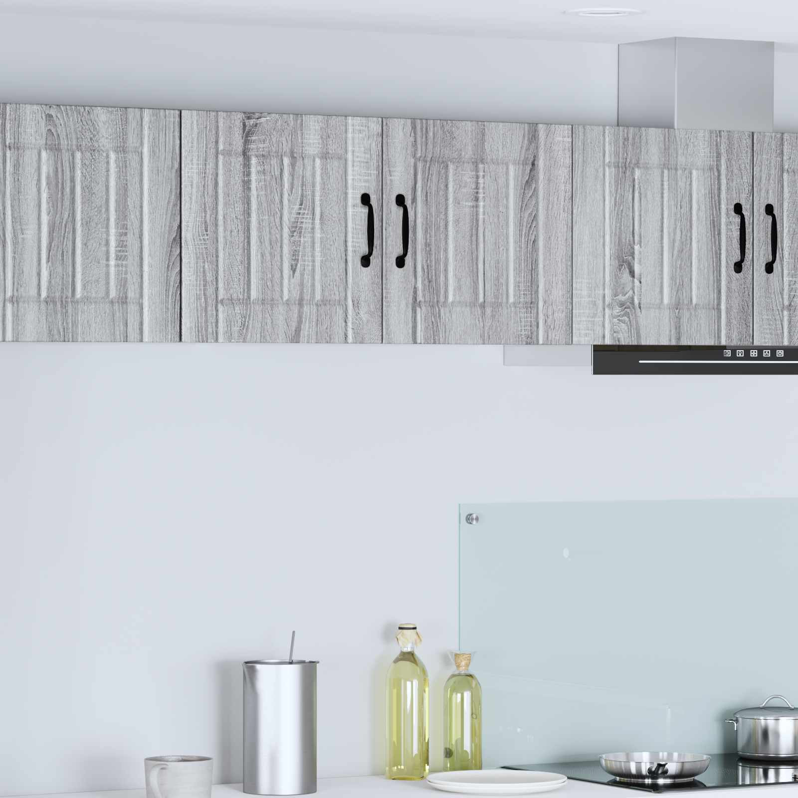 vidaXL Wandschrank LUCCA Graues Sonoma 80 x 31 x 40 cm Holzwerkstoff