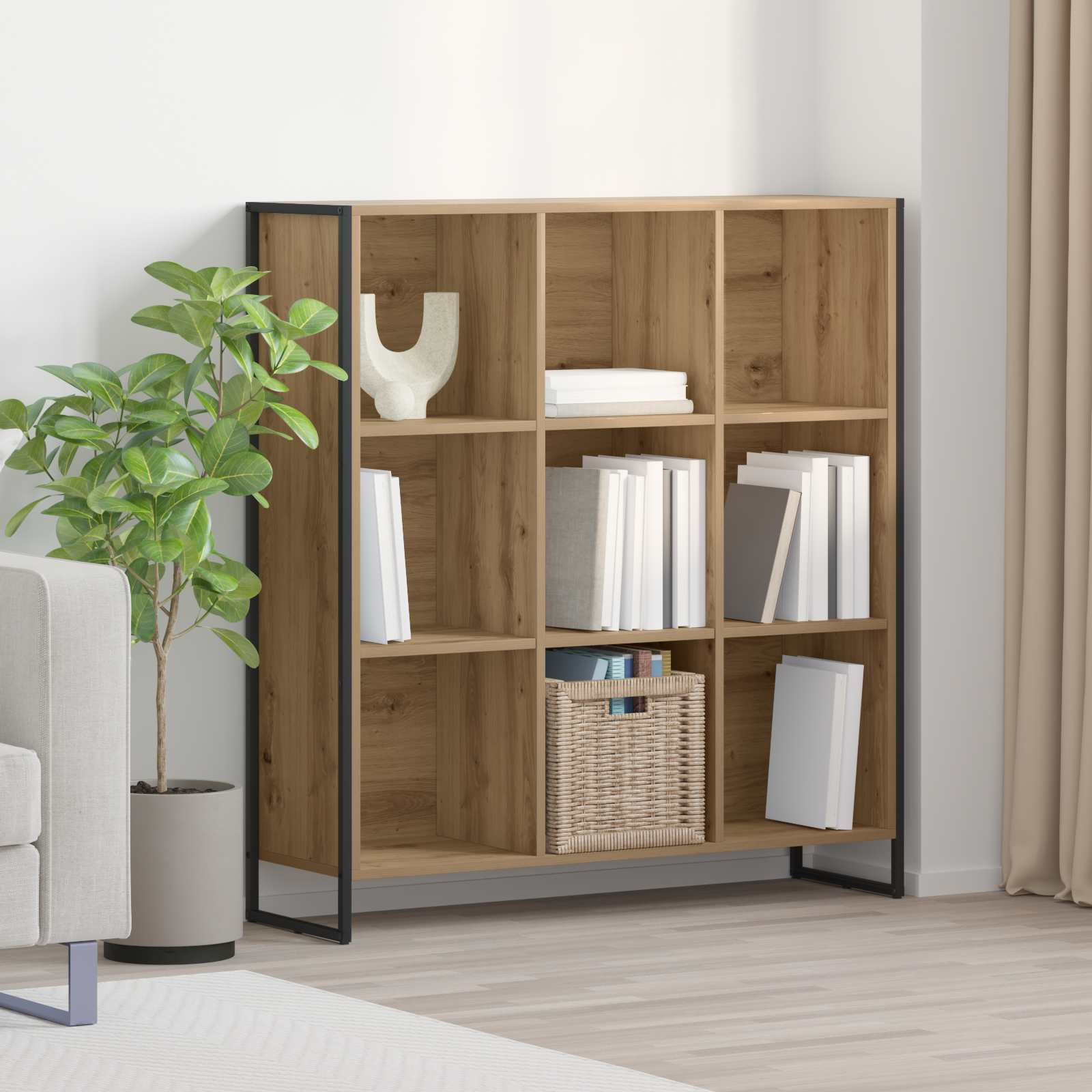 vidaXL Bücherregal 99,5 x 30 x 108,5 cm Holzwerkstoff