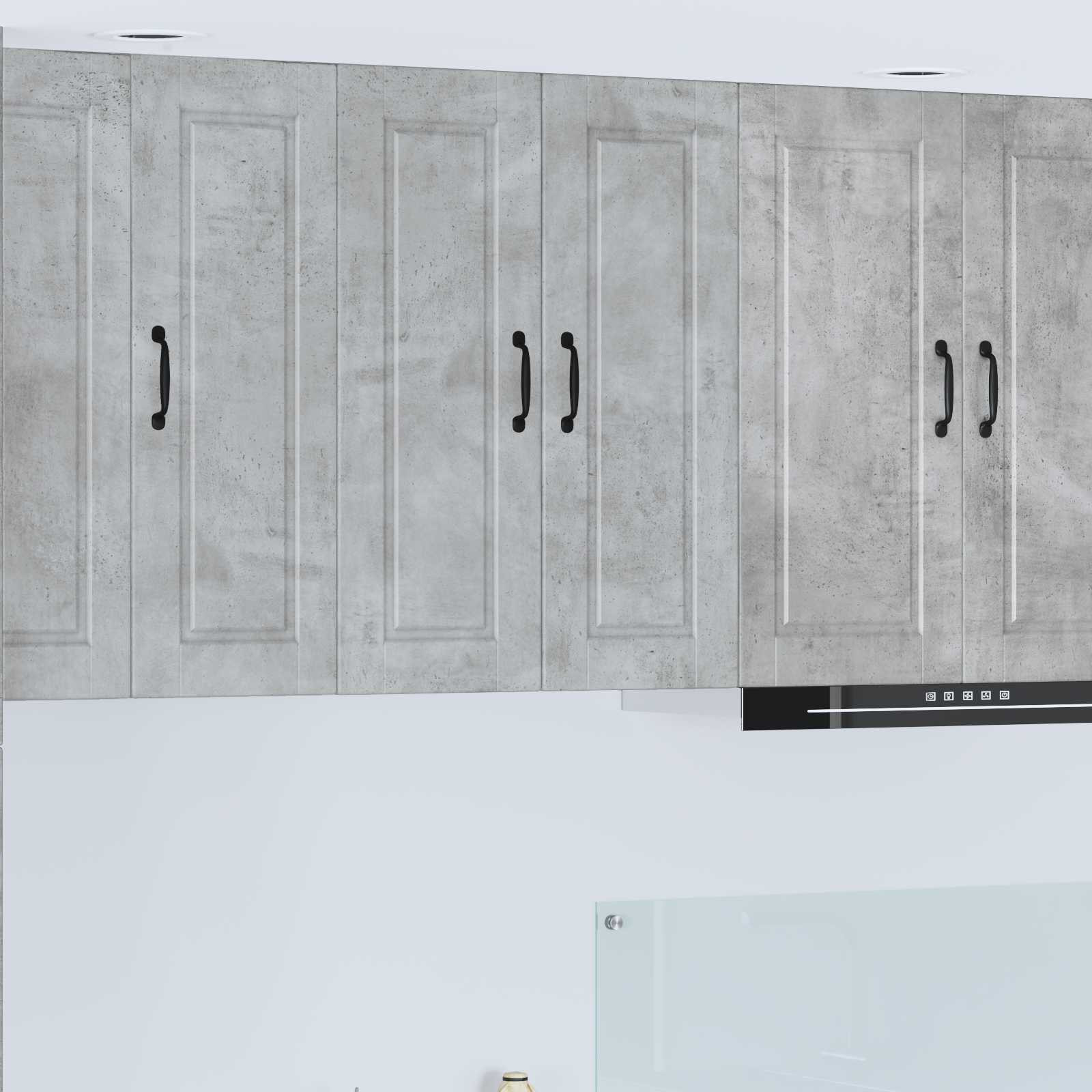 vidaXL Wandschrank PORTO Beton Grau 60 x 31 x 80 cm Holzwerkstoff