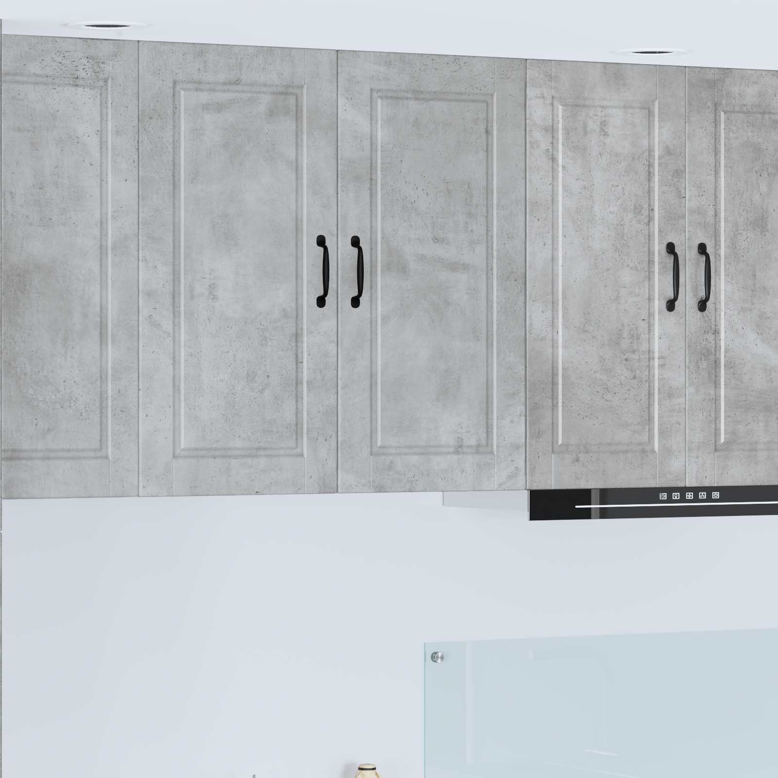 vidaXL Wandschrank PORTO Beton Grau 80 x 31 x 80 cm Holzwerkstoff