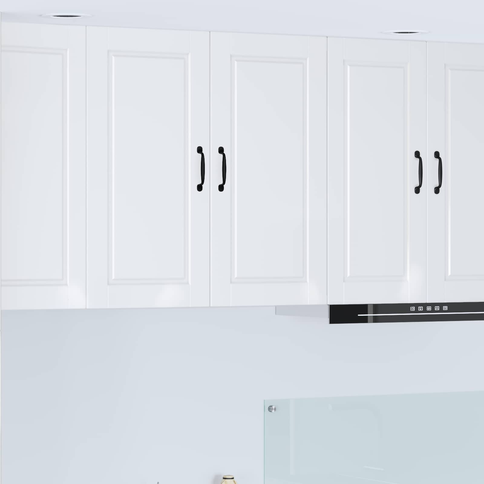 vidaXL Wandschrank PORTO Hochglanz Weiß 80 x 31 x 80 cm Holzwerkstoff
