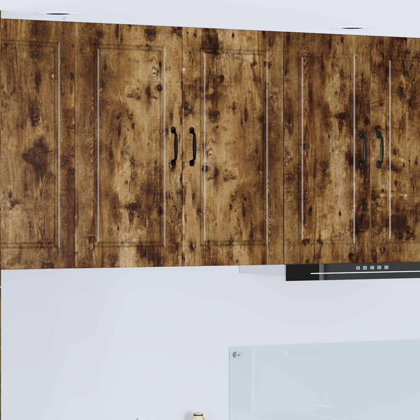 vidaXL Wandschrank PORTO Geräucherte Eiche 80 x 31 x 80 cm