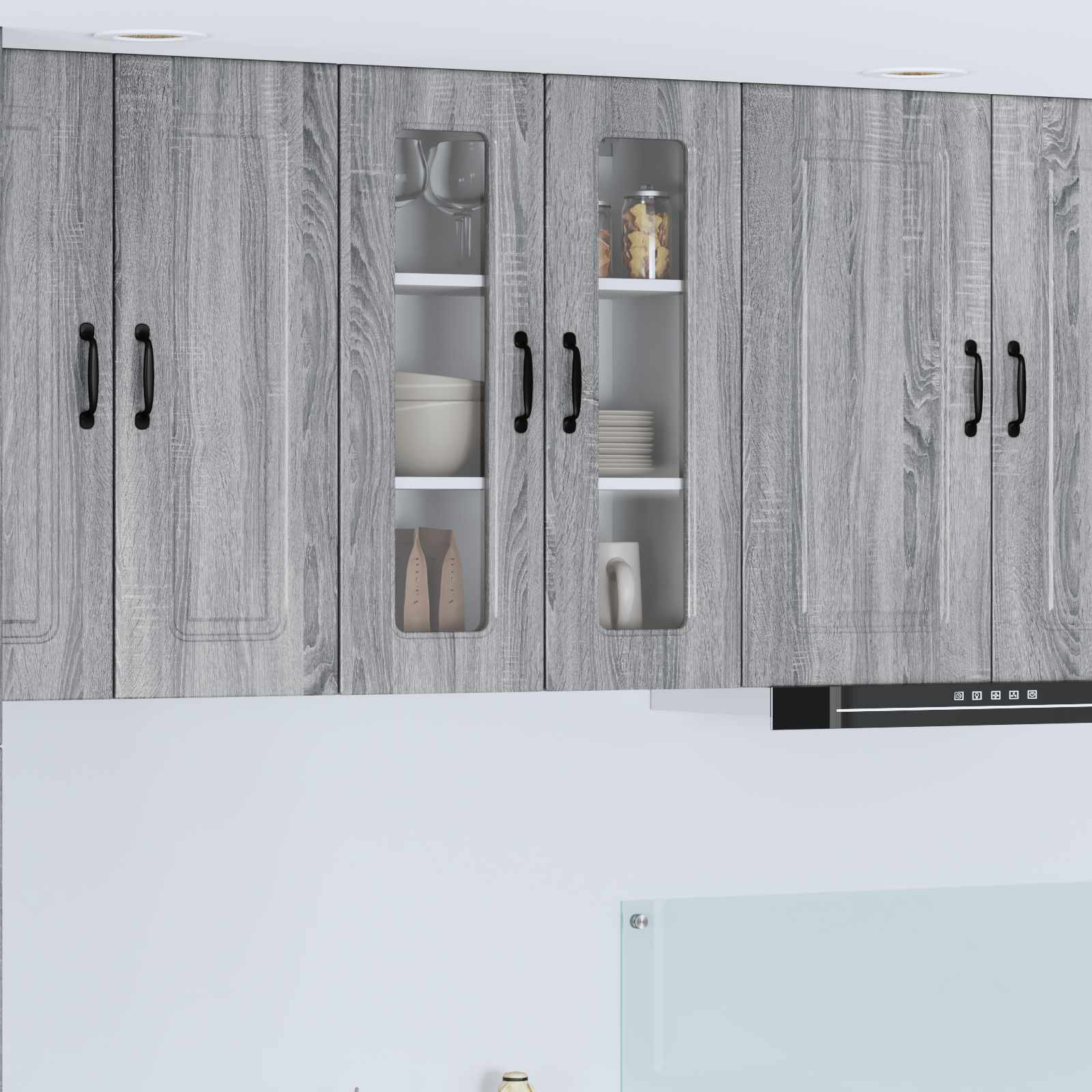 vidaXL Geschirrspülerfront Kalmar Graues Sonoma 60 x 31 x 80 cm