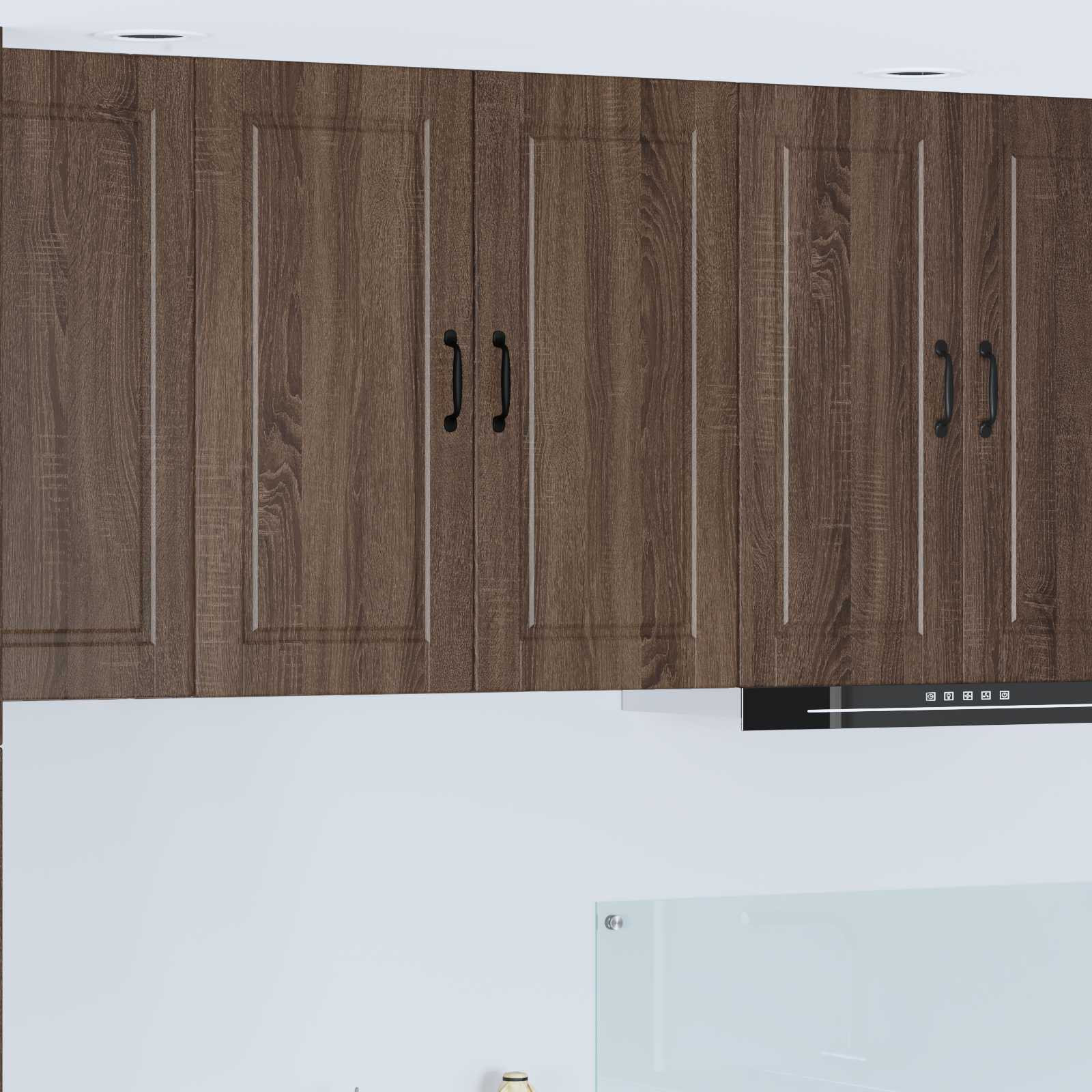 vidaXL Wandschrank PORTO Braun Eichen-Optik 80 x 31 x 80 cm