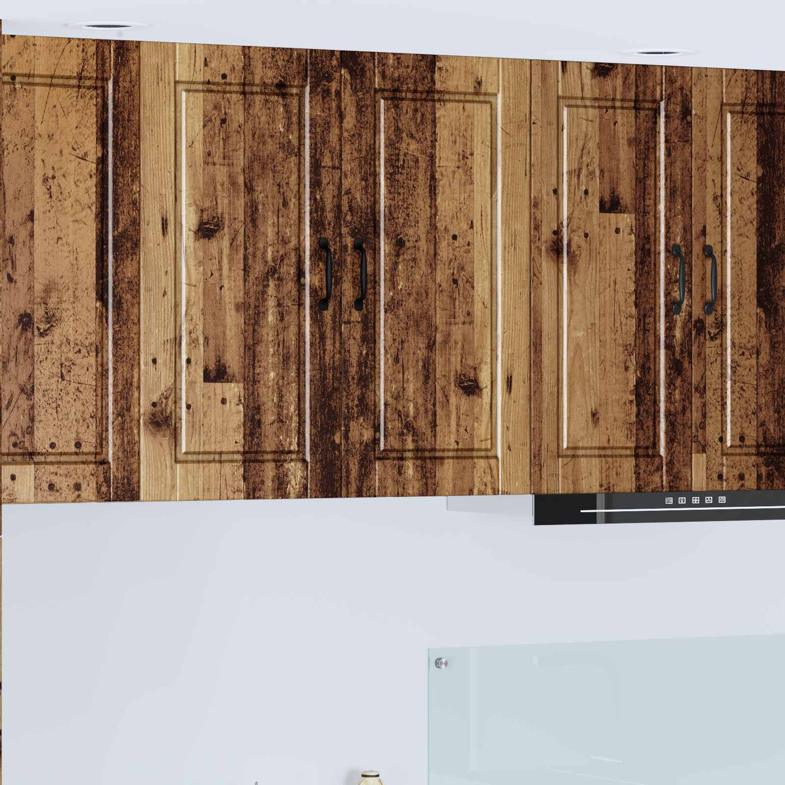 vidaXL Wandschrank PORTO Altholz 80 x 31 x 80 cm Holzwerkstoff