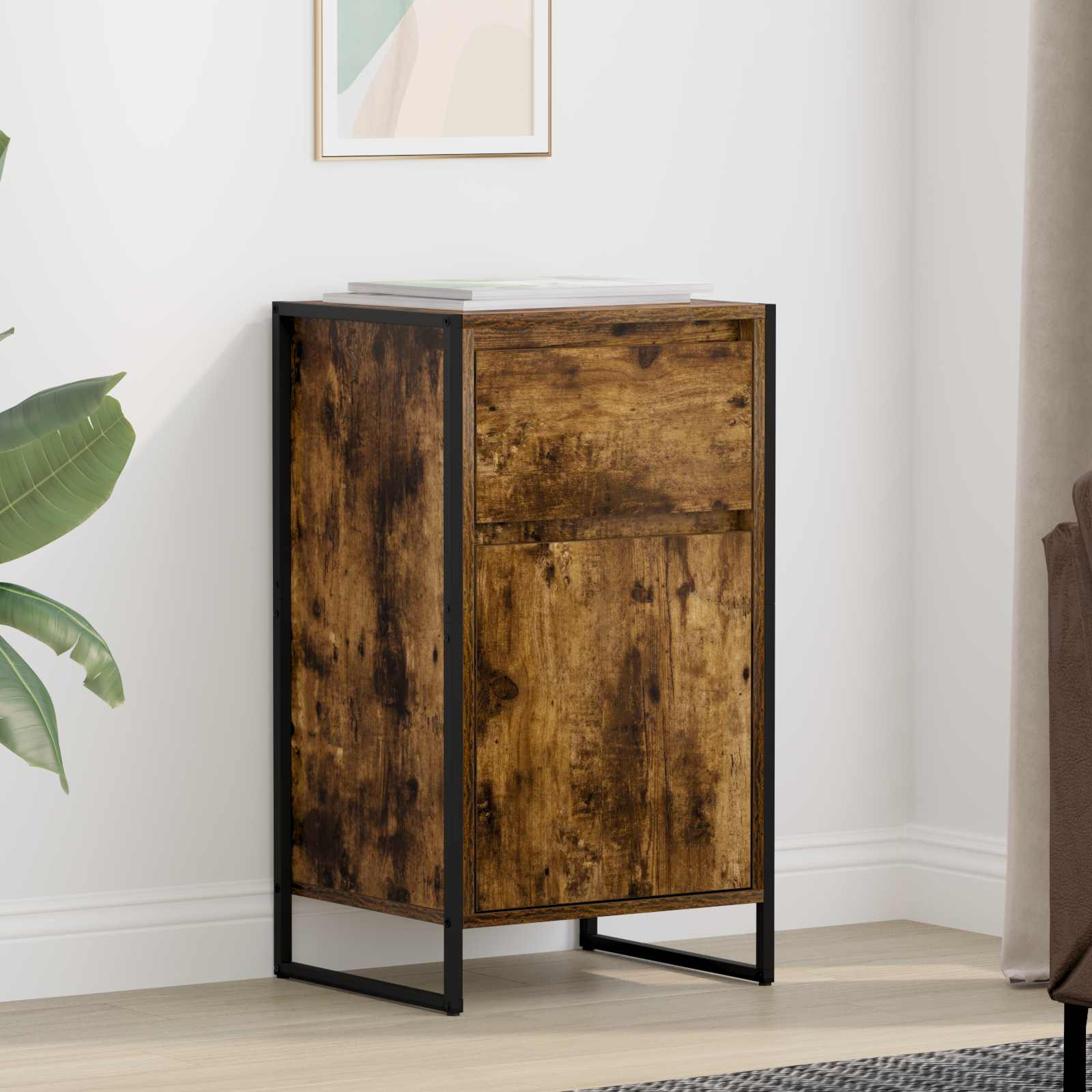 vidaXL Sideboard Raucharbe 43 x 36 x 75,5 cm Holzwerkstoff