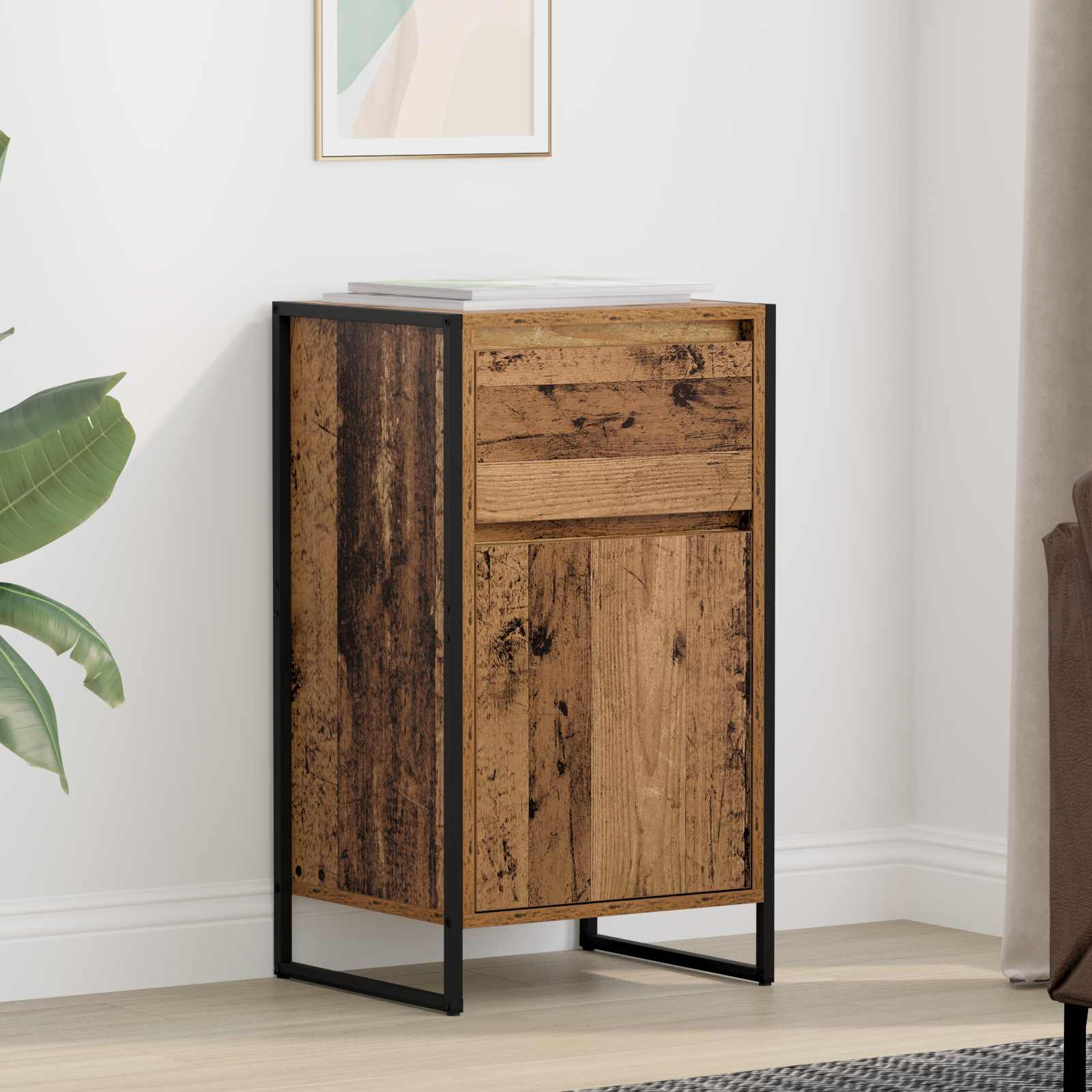 vidaXL Sideboard Altholz 43 x 36 x 75,5 cm Holzwerkstoff