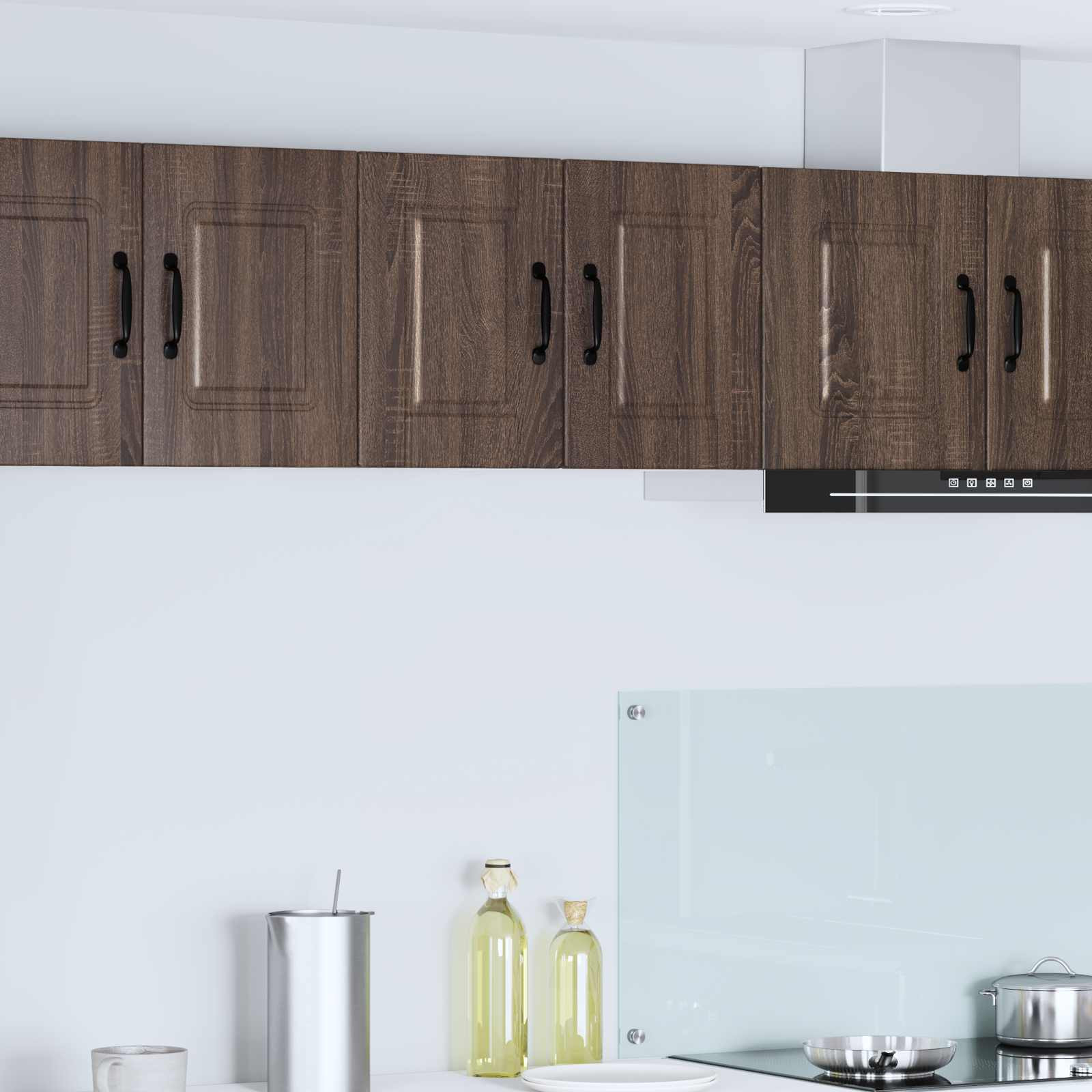 vidaXL Wandschrank PORTO 2 pcs Braun Eichen-Optik 30 x 31 x 40 cm