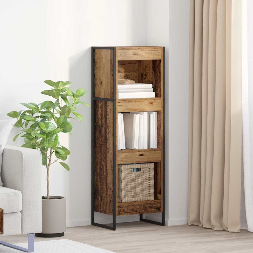 vidaXL Bücherregal Altholz 40 x 30 x 121 cm Holzwerkstoff