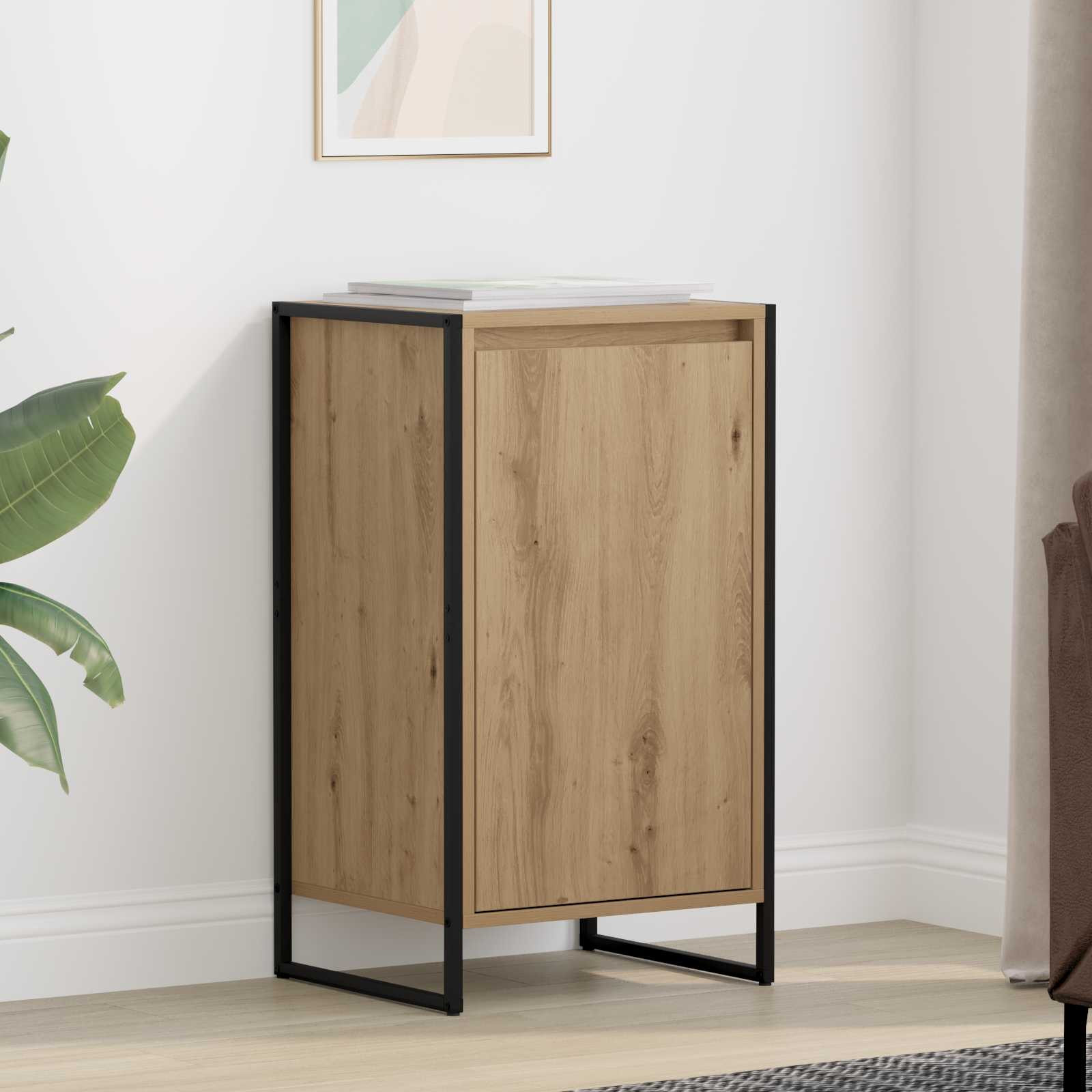 vidaXL Sideboard Kunsthandwerk Eiche 43 x 36 x 75,5 cm Holzwerkstoff