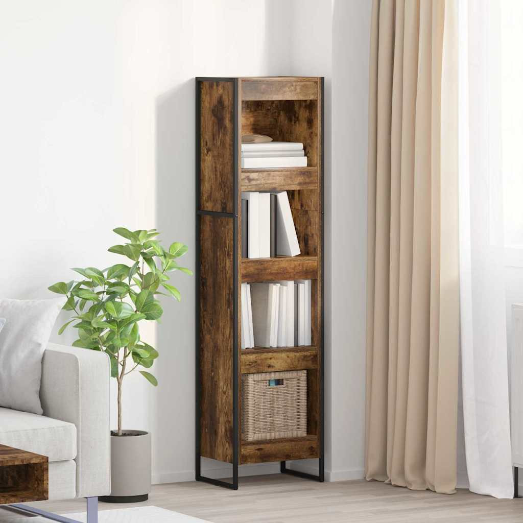 vidaXL Bücherregal Raucharbe 40 x 30 x 155 cm Holzwerkstoff